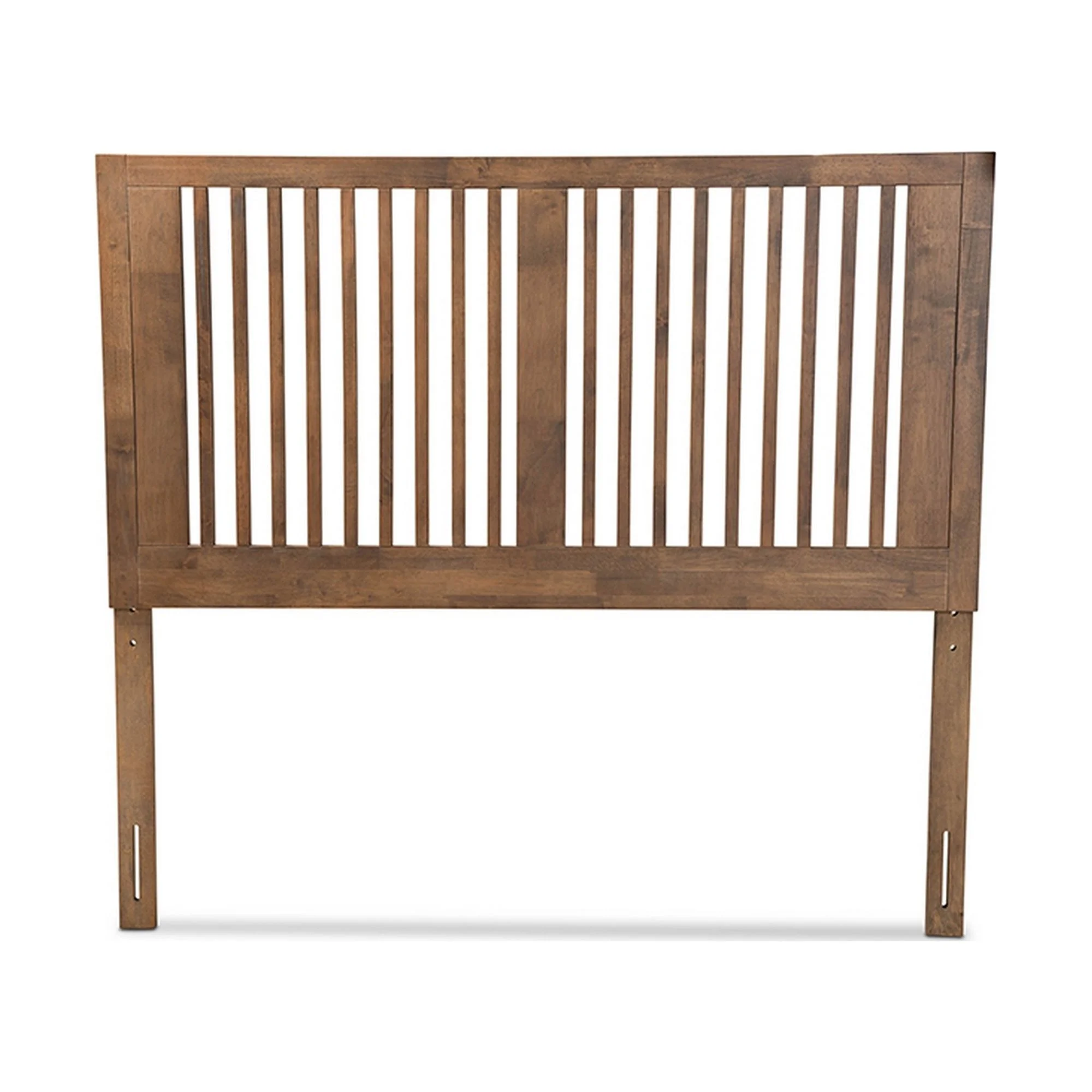 Harena Modern and Contemporary Transitional Ash Walnut Finished Wood King Size Headboard