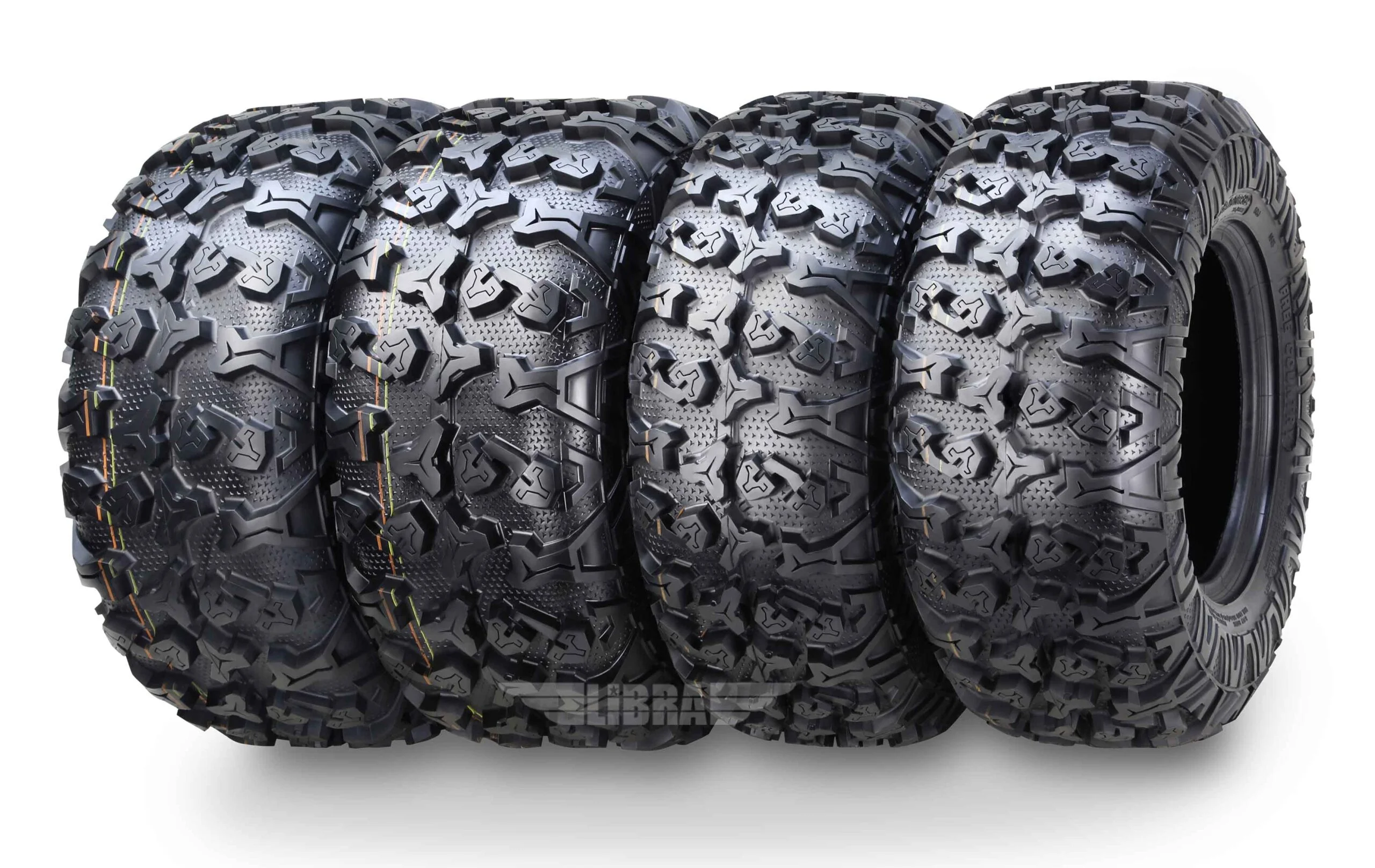 FREE COUNTRY 8PR Premium ATV Tires 25x8x12 & 25x10x12 fit 04-20 Yamaha KODIAK 400 450