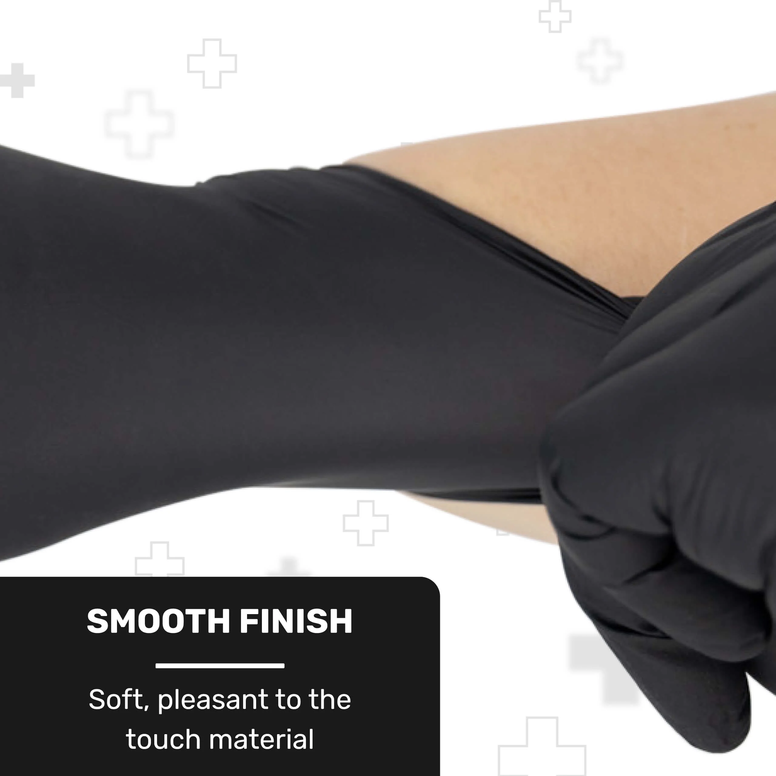 WellBefore Black Vinyl Disposable Gloves - Large 1000 Ct. - Powder & Latex-Free Gloves