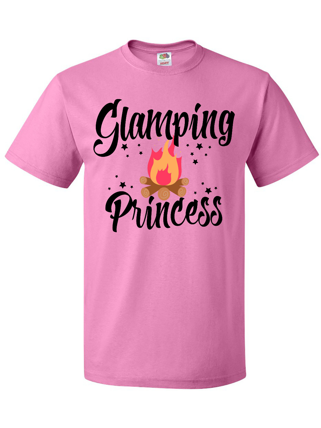 Inktastic Glamping Princess with Campfire T-Shirt