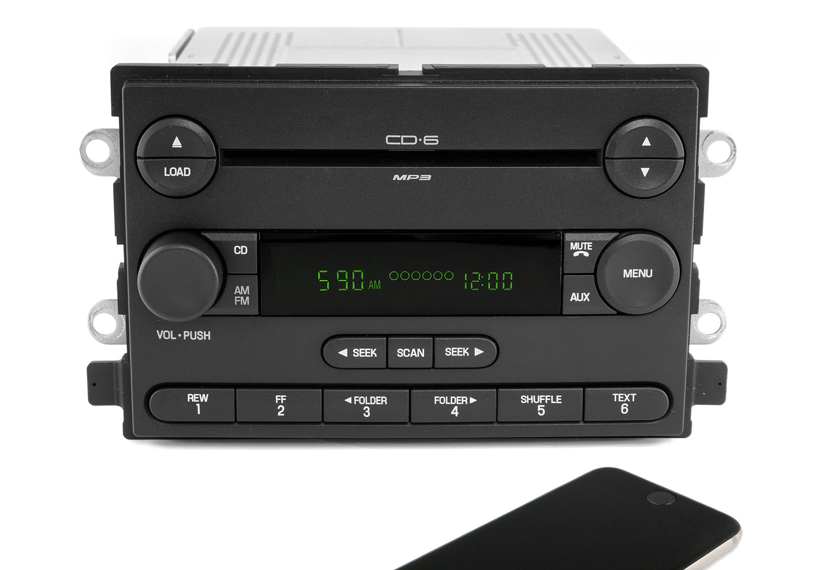 2005-06 Ford F-150 Truck Truck AM FM 6 CD Radio w Bluetooth Mod 6L3T-18C815-FD - Refurbished