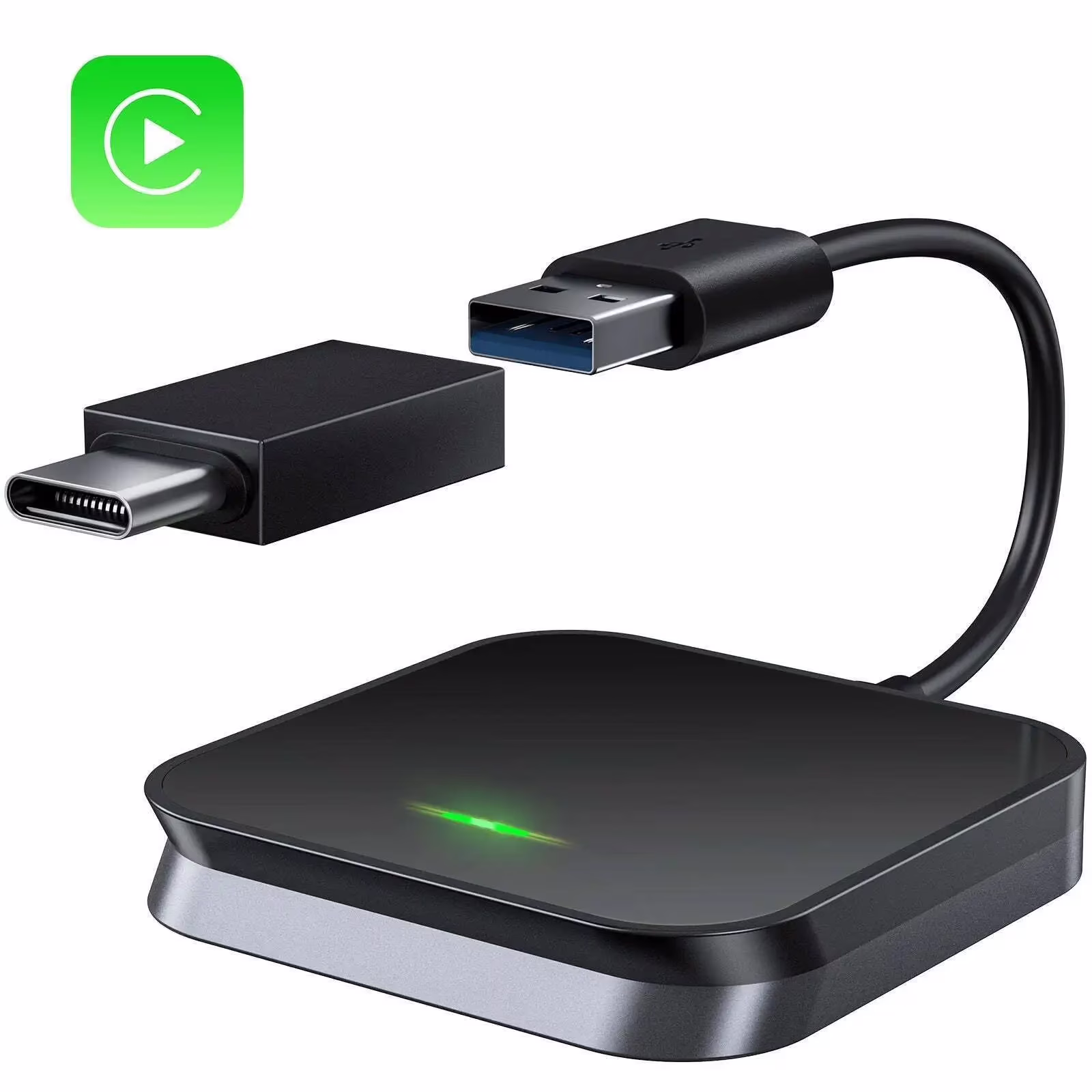 For Apple iOS Car Auto Navigation Player Wireless Carplay Adapter Box Dongle USB