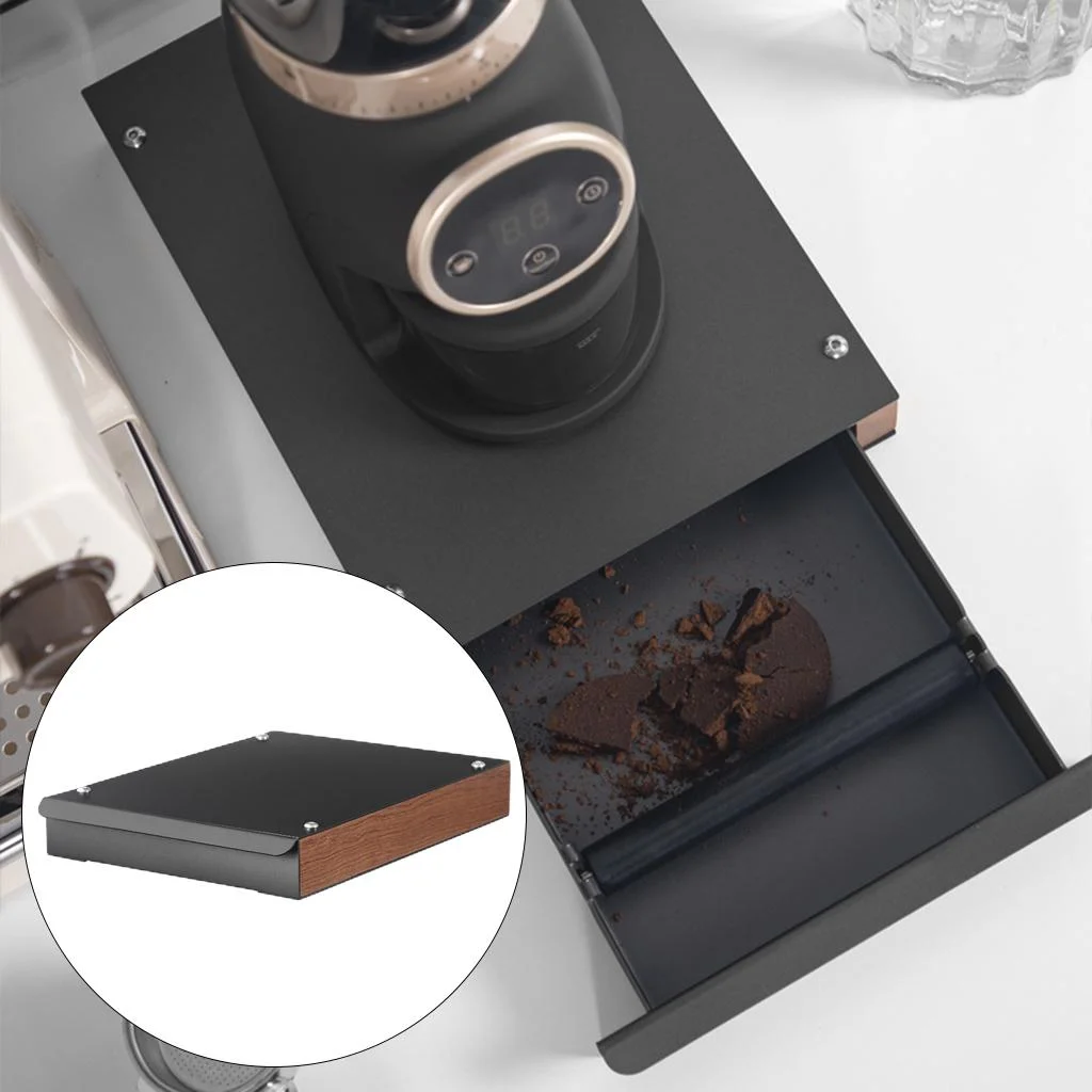 Coffee Removable Knock Grounds Container , black