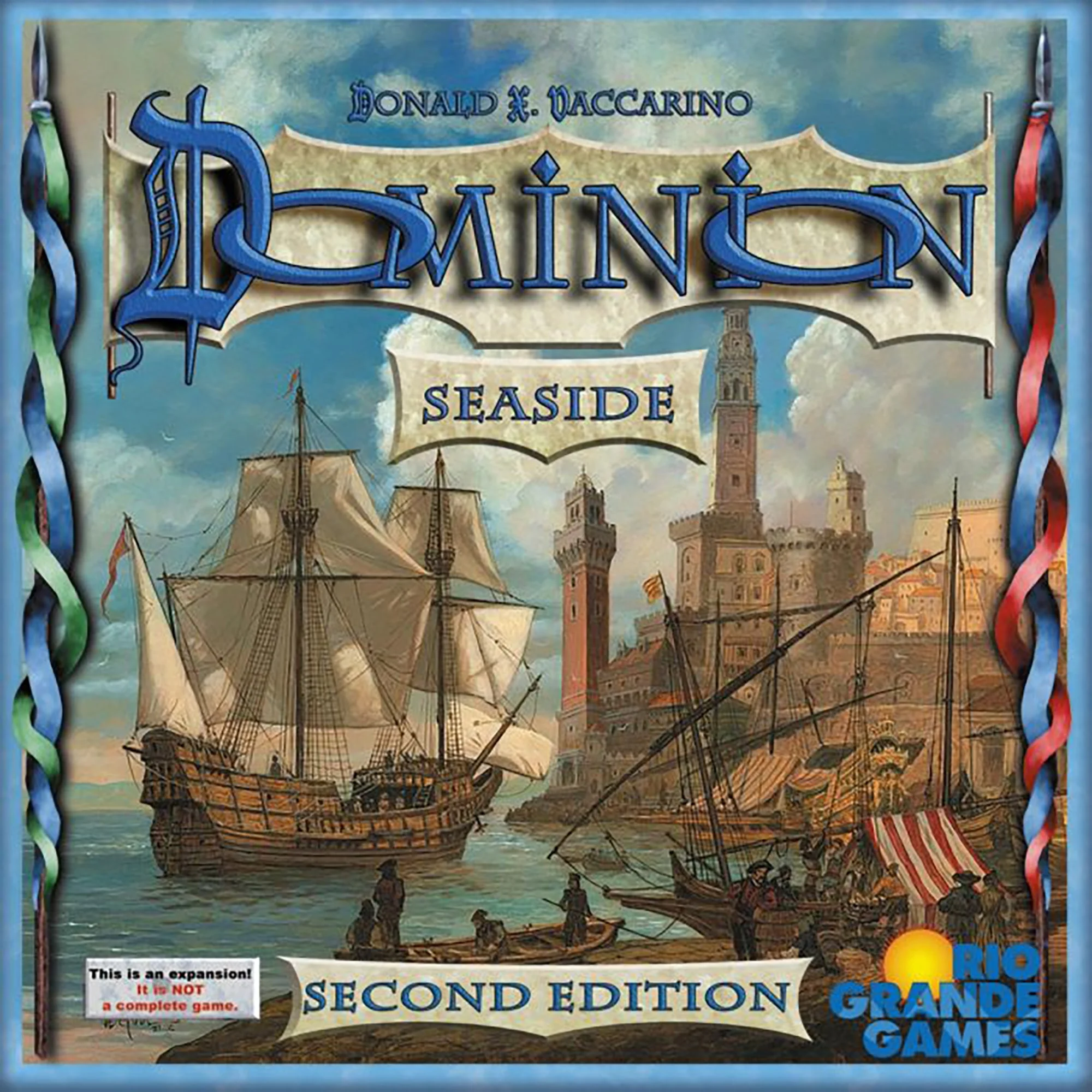 Dominion: Seaside 2nd Edition Expansion - Board Game, Rio Grande Games, Ages 14+, 2-4 Players