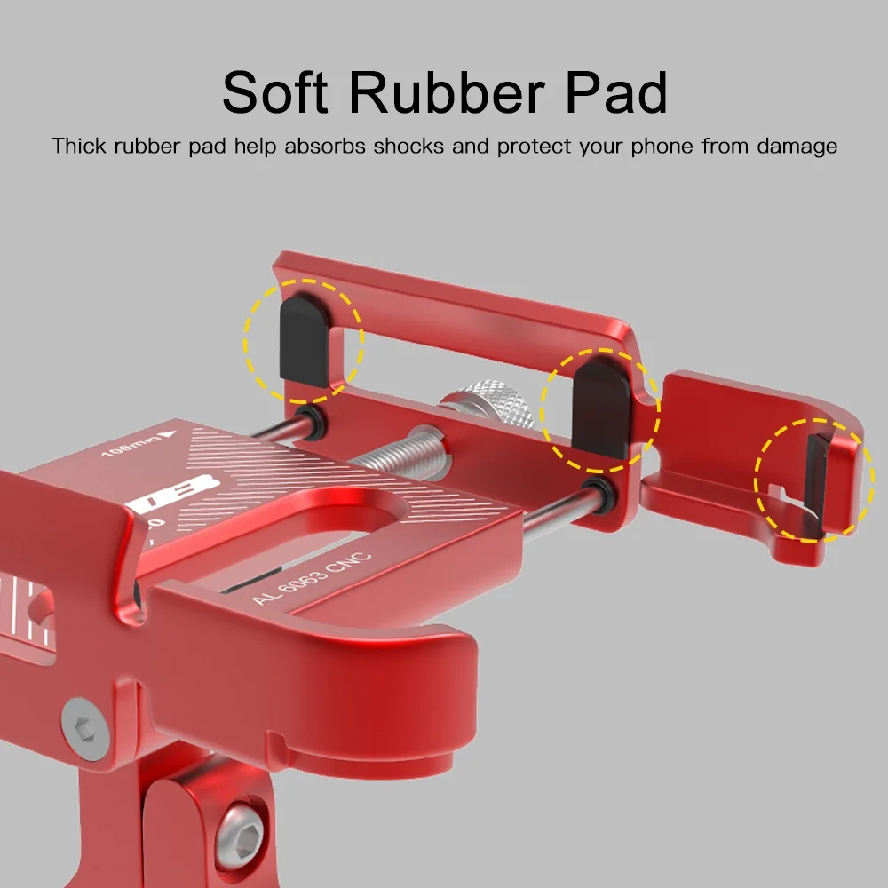 GUB Phone Mount,Aluminum Bike Adjustable Slip Handlebar Mount Handlebar Mount Stand Bike AdjustableSiuke Bike Mount Aluminum Huiop Eryue