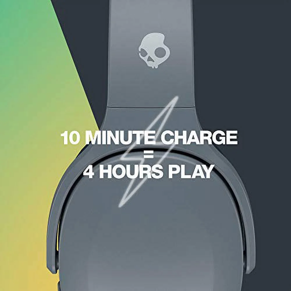 Restored Skullcandy Crusher Evo Wireless Over-Ear Headphone - Chill Grey [Refurbished]