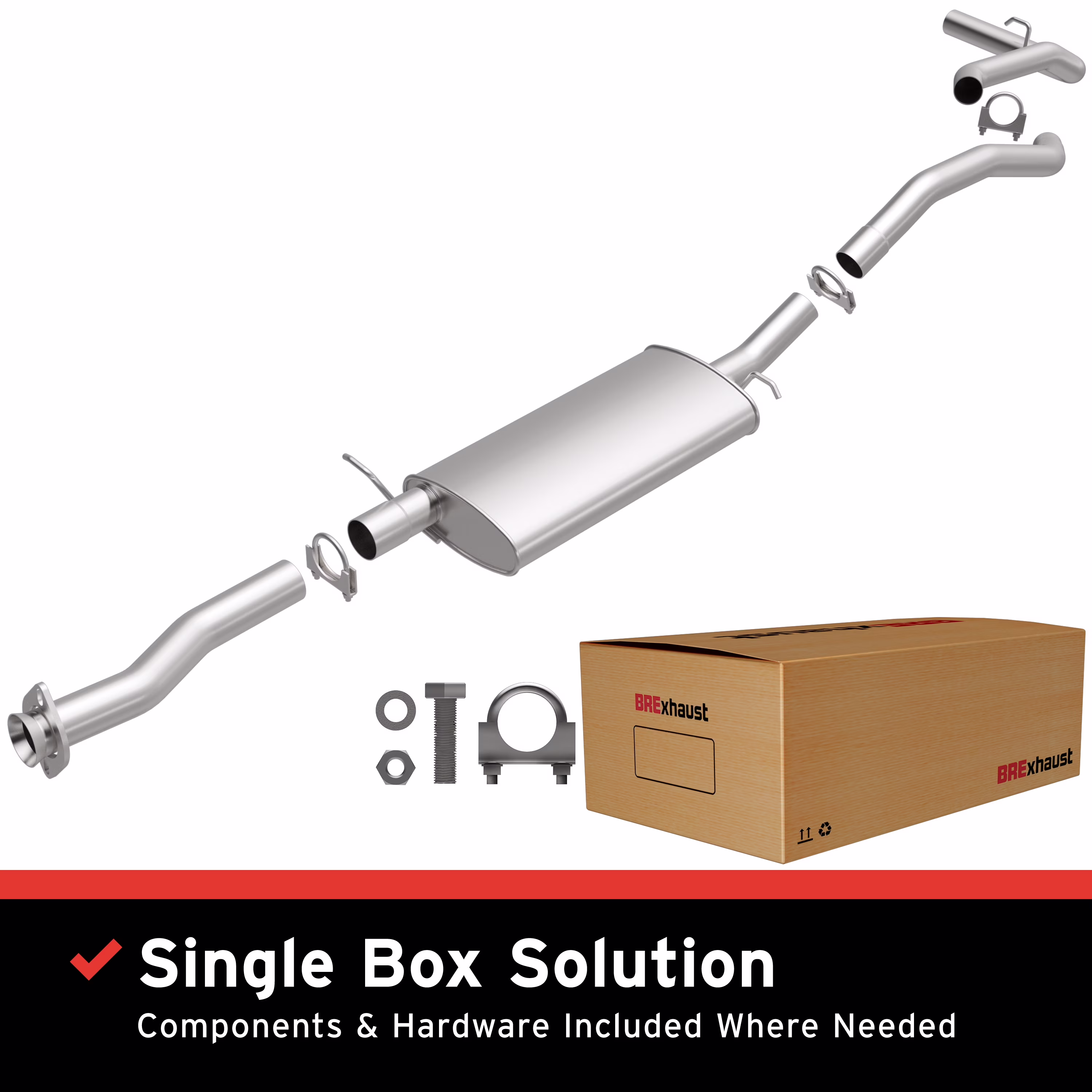 BRExhaust Direct-Fit Replacement Exhaust System 106-0490