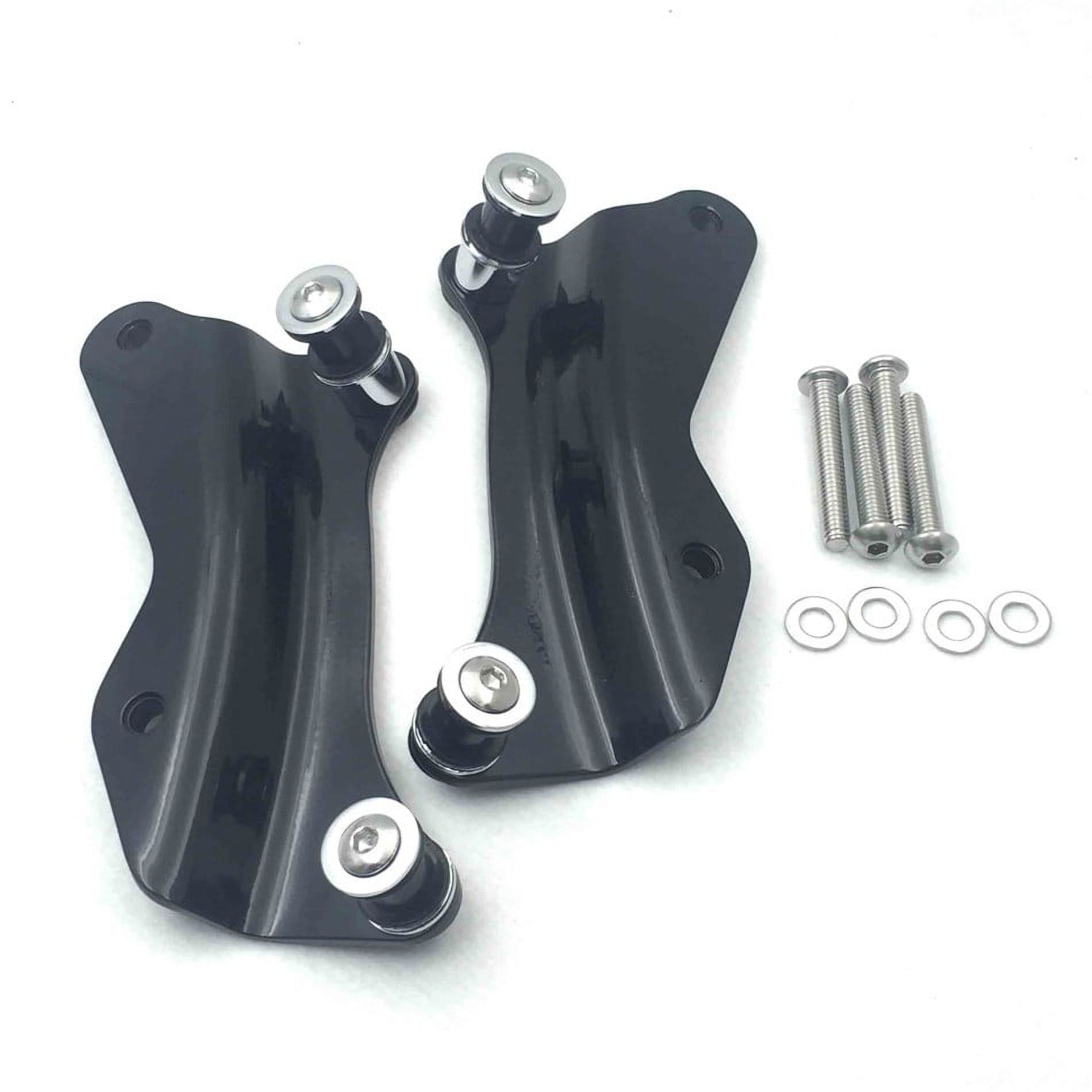 HTT Black Rear Luggage Rack 4-point Docking Hardware Kit For Harley Davidson 2014-2016 Touring Road King FLHR Street Glide FLHX Road Glide FLTRX