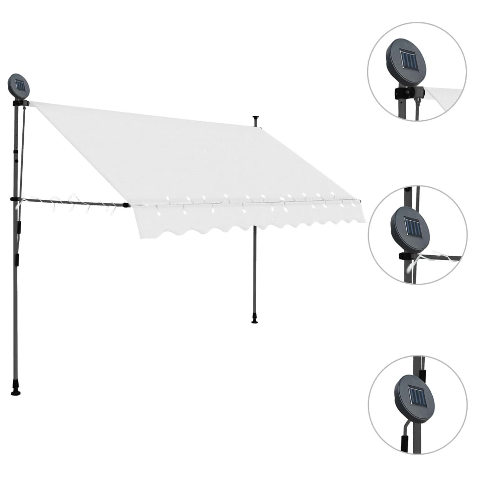 Aibecy Manual Retractable Awning with 118.1