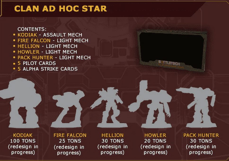 BattleTech Mini Force Pack: Clan Ad Hoc Star