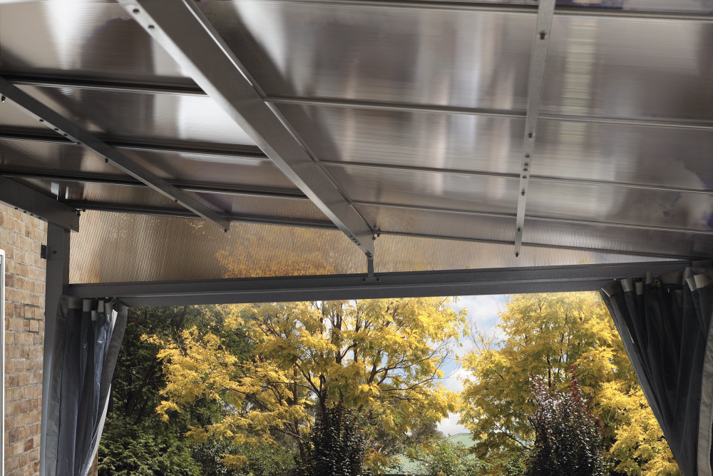 Sojag Pompano 12x16 wall gazebo - grey