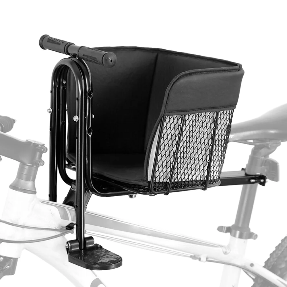 Lixada Child Safety Saddle with Pedals - Front Seat Support for MTB Road Bike, Ensuring Safe and Comfortable Riding