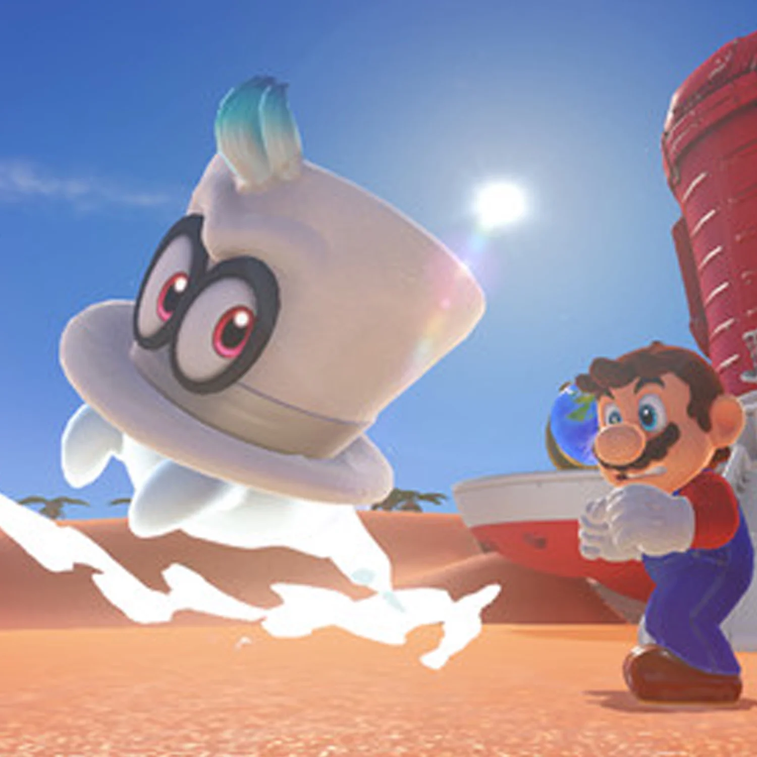 Nintendo Switch Lite (Turquoise) Bundle with Super Mario Odyssey and 6Ave Cloth