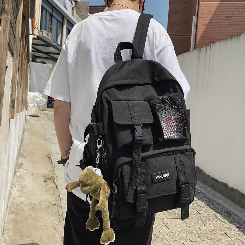 Women School Backpack Black Nylon Bagpack  Female Anti Theft Rucksack Casual Lady Travel Backpacks Korean Back Pack Mochila