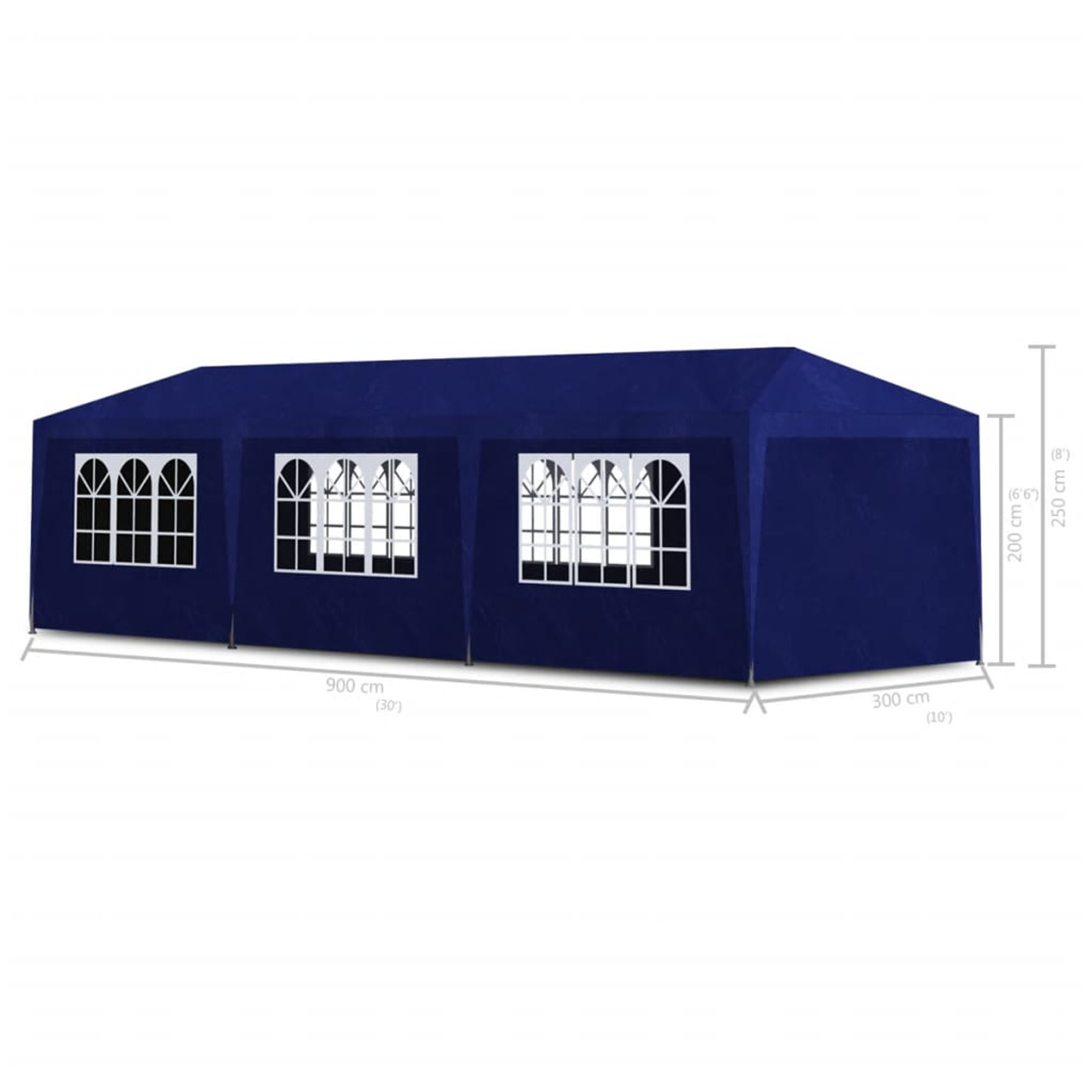 Carevas Party Tent 10'x30' Blue