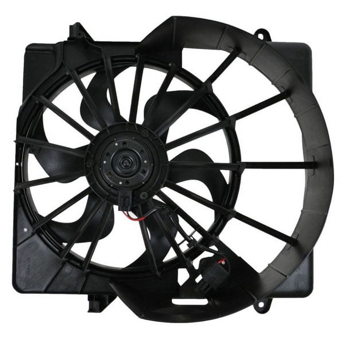 TYC For 08-12 Liberty 3.7L V6 Radiator AC Condenser Cooling Fan Motor Assembly