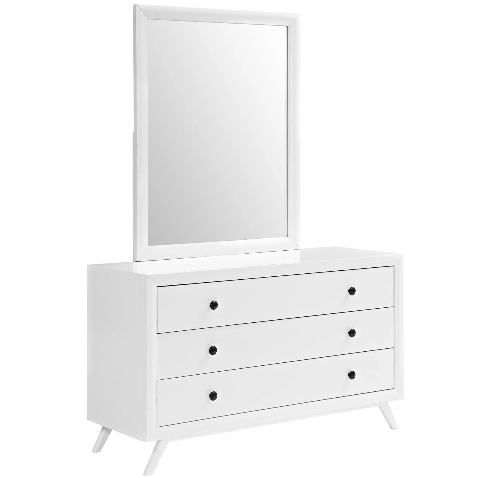 Modway Tracy Dresser and Mirror in White