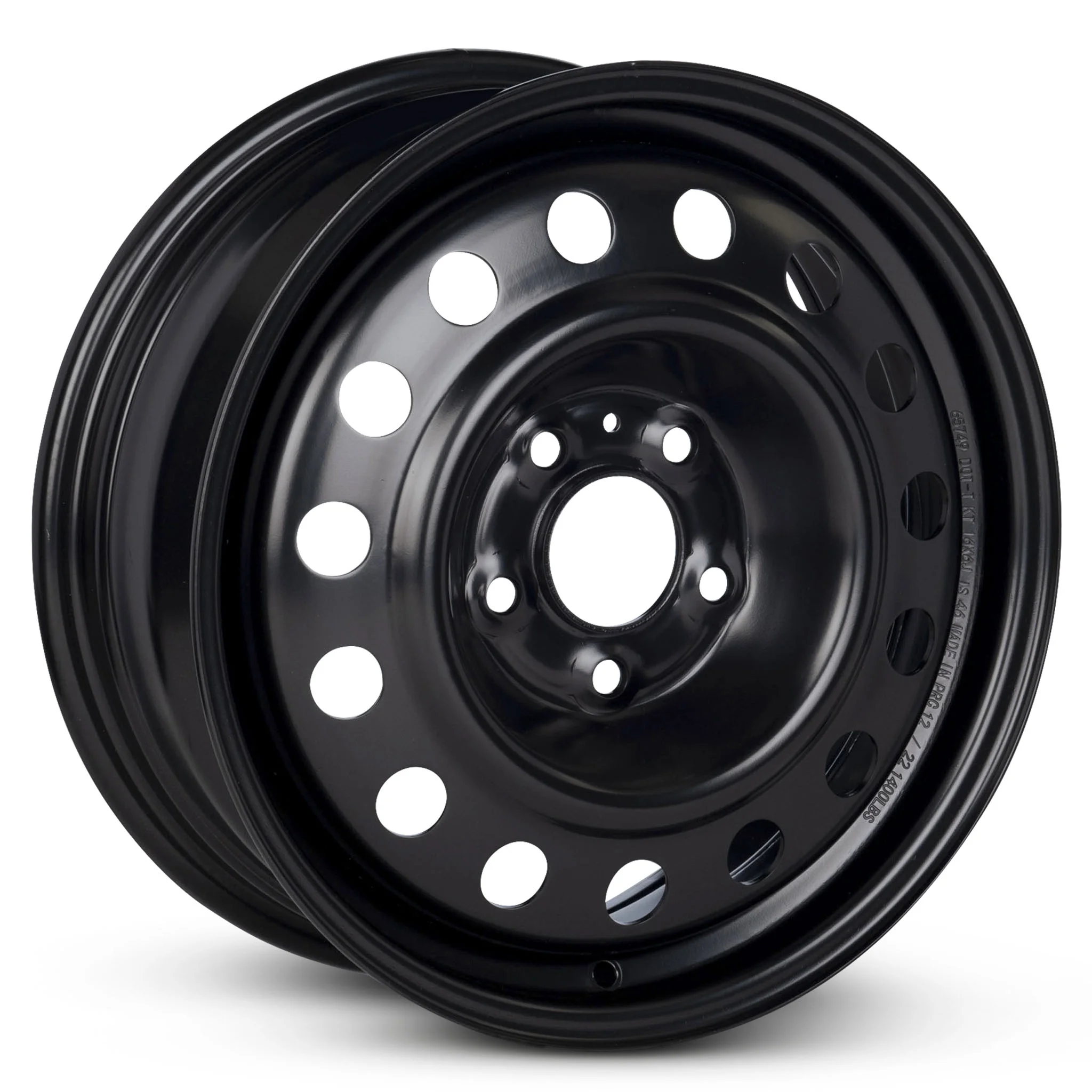 For 2006-2020 Hyundai Elantra 16 Inch Painted Black Rim - OE Direct Replacement - Road Ready Car Wheel