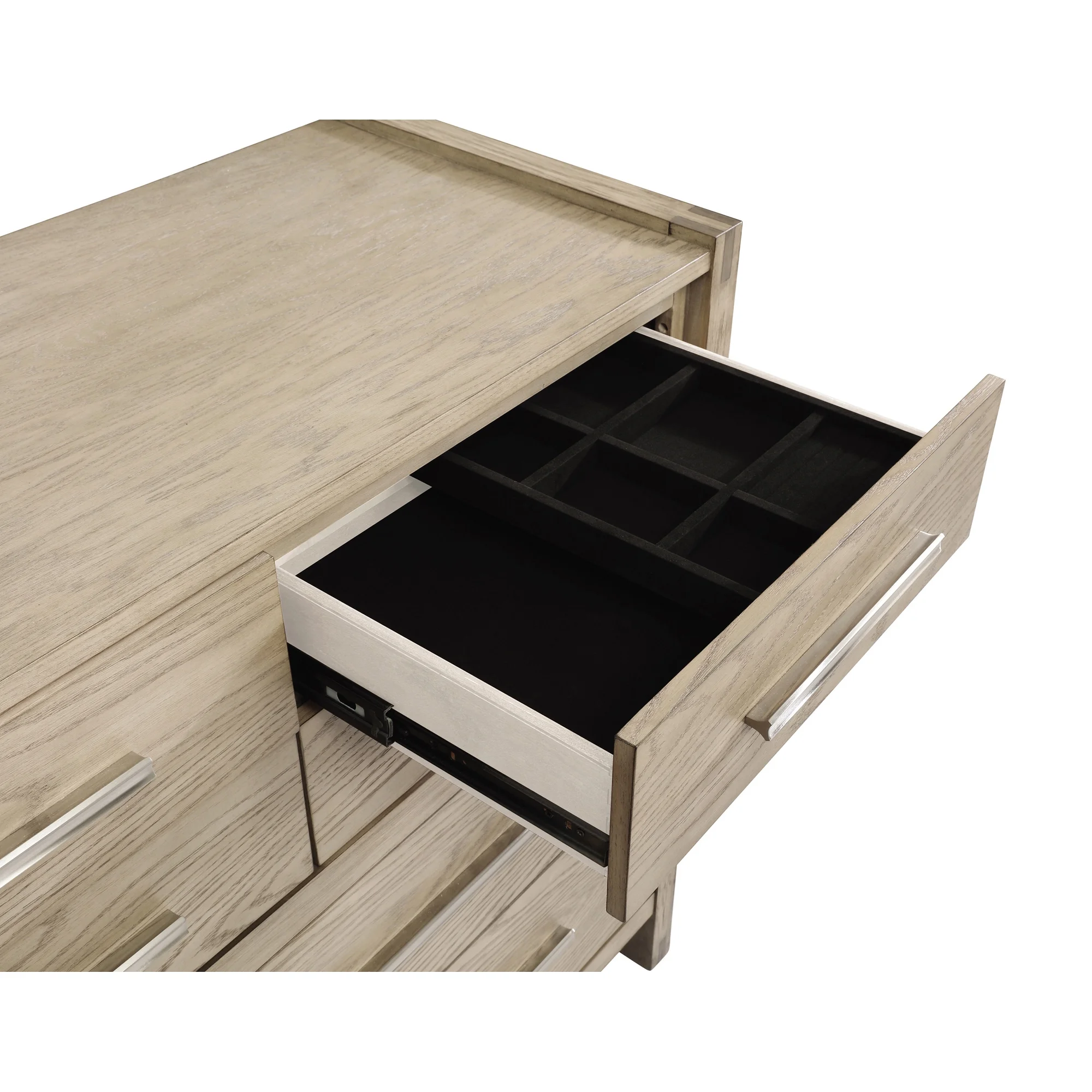 Smithson 10-drawer Rectangular Dresser Grey Oak