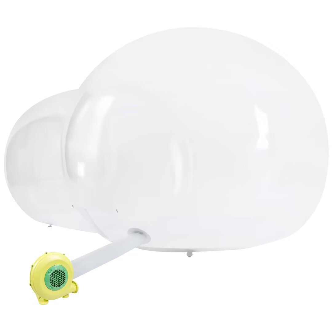 Oukaning Inflatable Bubble House PVC Clear Camping Bubble Tent with Air Blower Outdoor 3M