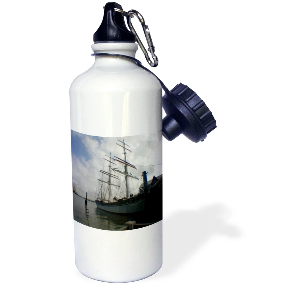 3dRose Elissa, Tall Ship, Sports Water Bottle, 21oz