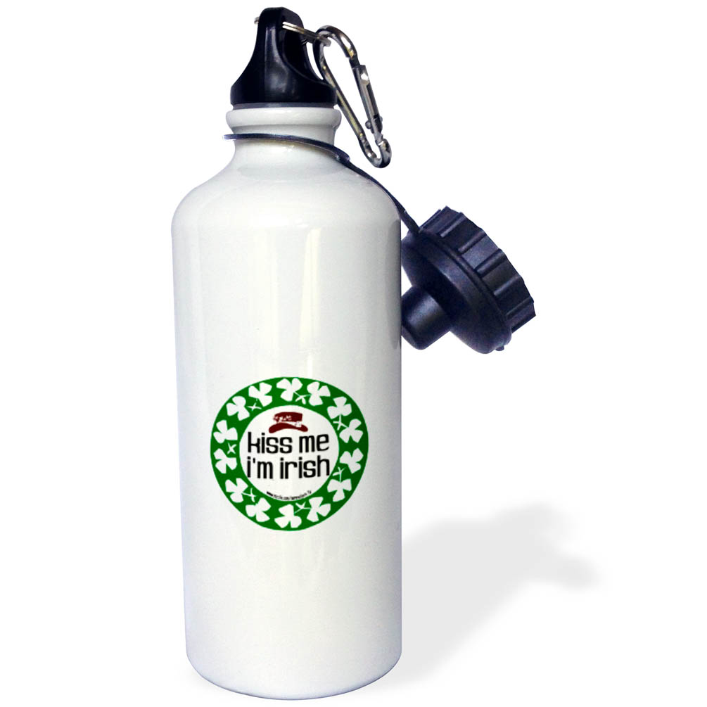 Kiss Me Im Irish 21 oz Sports Water Bottle wb-12489-1