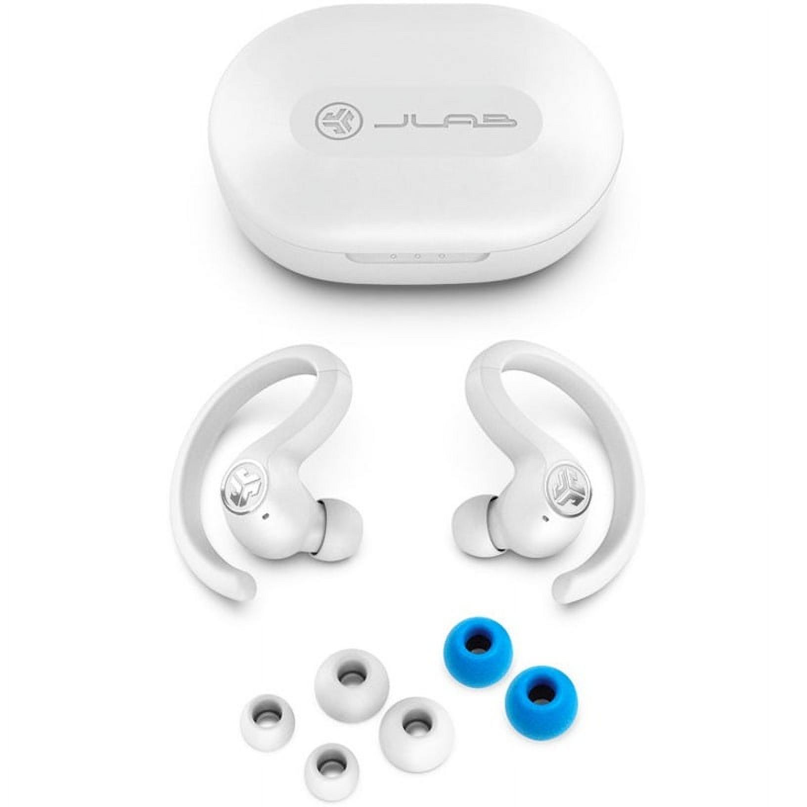 JLab Audio JBuds Air Sport True Wireless Earbuds - True wireless earphones with mic - in-ear - over-the-ear mount - Bluetooth - white