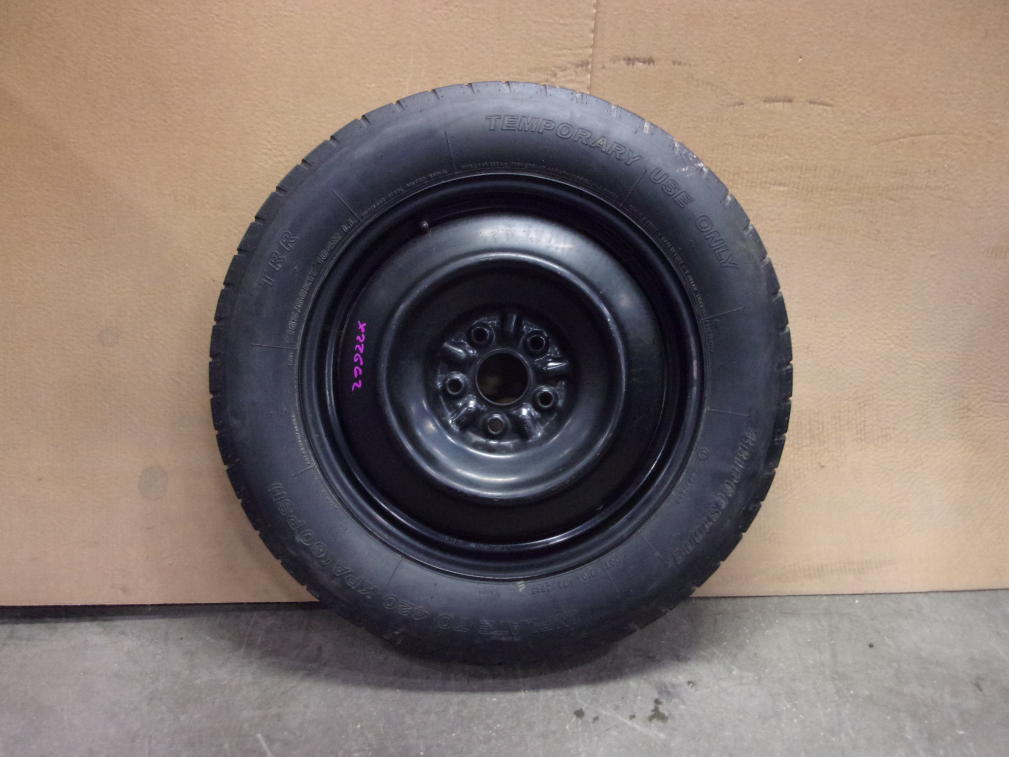 Pre-Owned 2007-2015 Lincoln MKX 17x4-1/2 Steel Wheel T165/80R17 Compact Spare Tire OEM (Good)