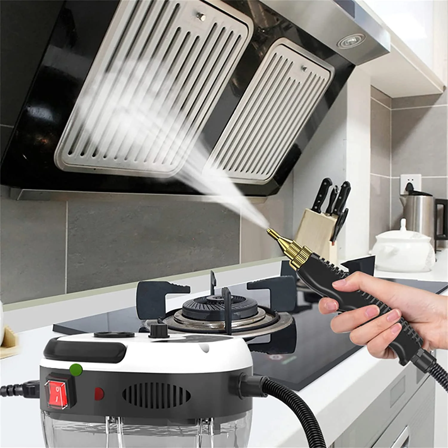 Handheld Steam Cleaner 2500W High Pressure Automatic Mobile Cleaning Machine