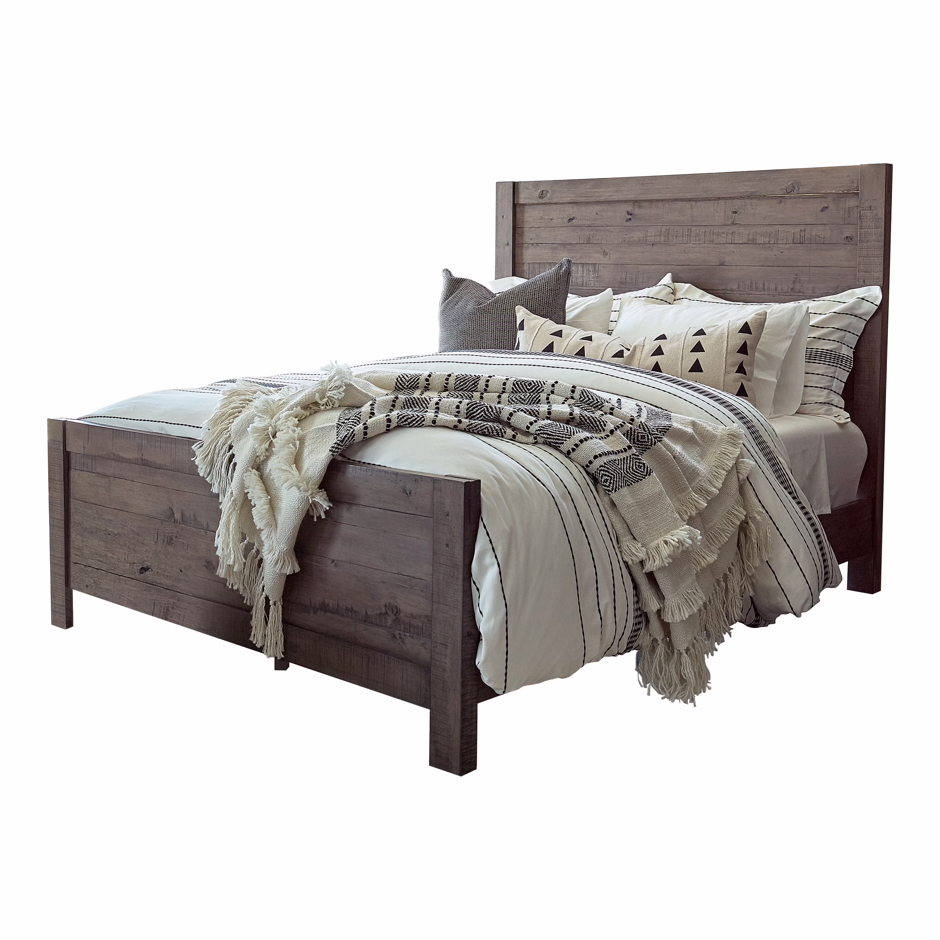 Oakridge California King Panel Bed Smokey Mountain