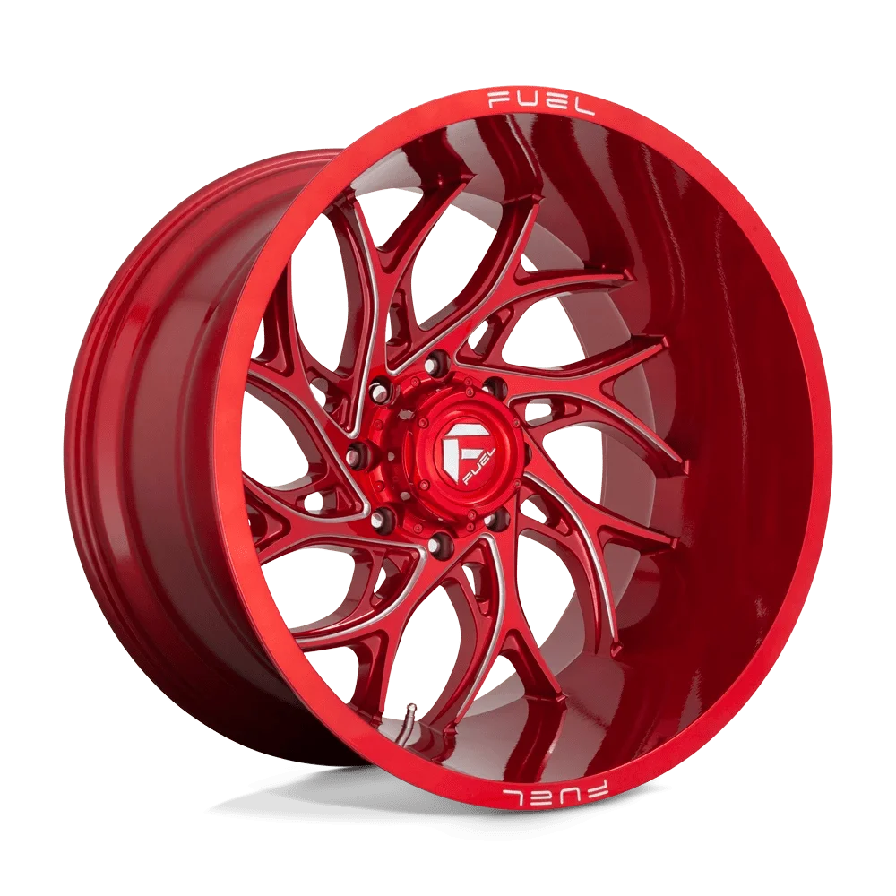 Fuel D742 Runner 22X12 6X139.7 -44Et 87.1Cb Candy Red Milled Wheel