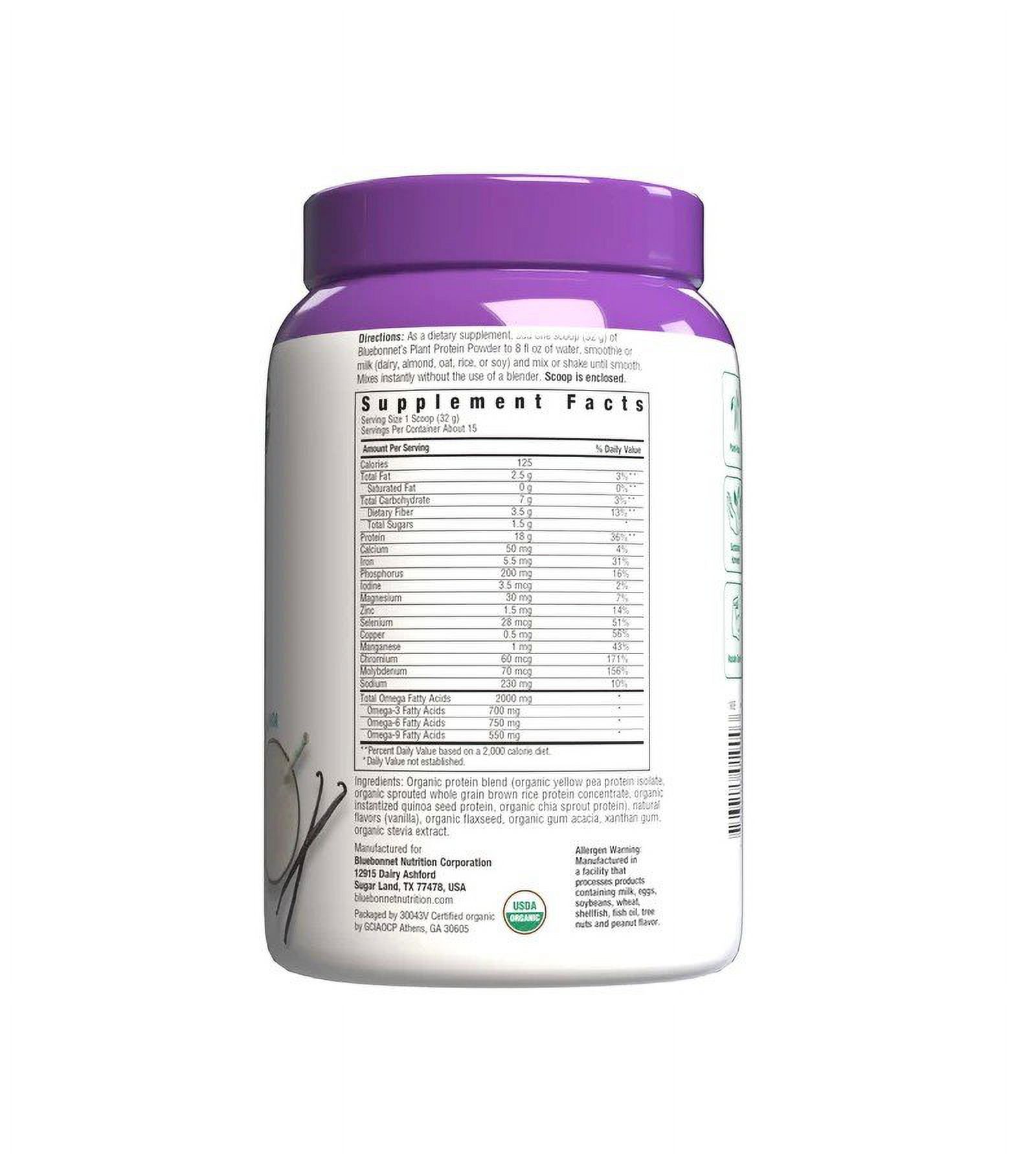 Super Earth VeggieProtien Vanilla by Bluebonnet - 1 Pound