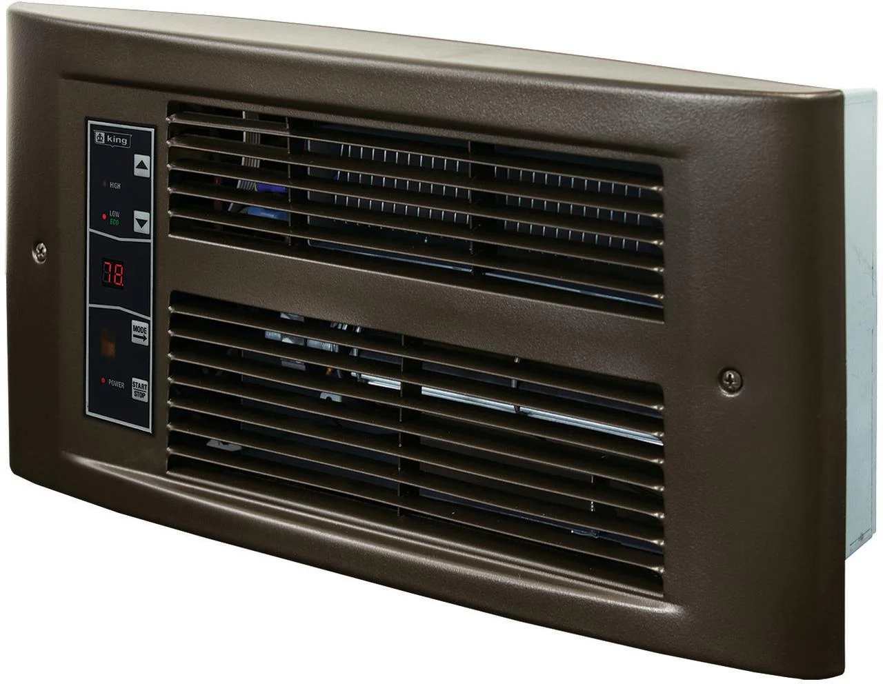 King Electric PX ECO2S 1750W / 208V Wall Heater, Oiled Bronze, PX2017-ECO-OB-R