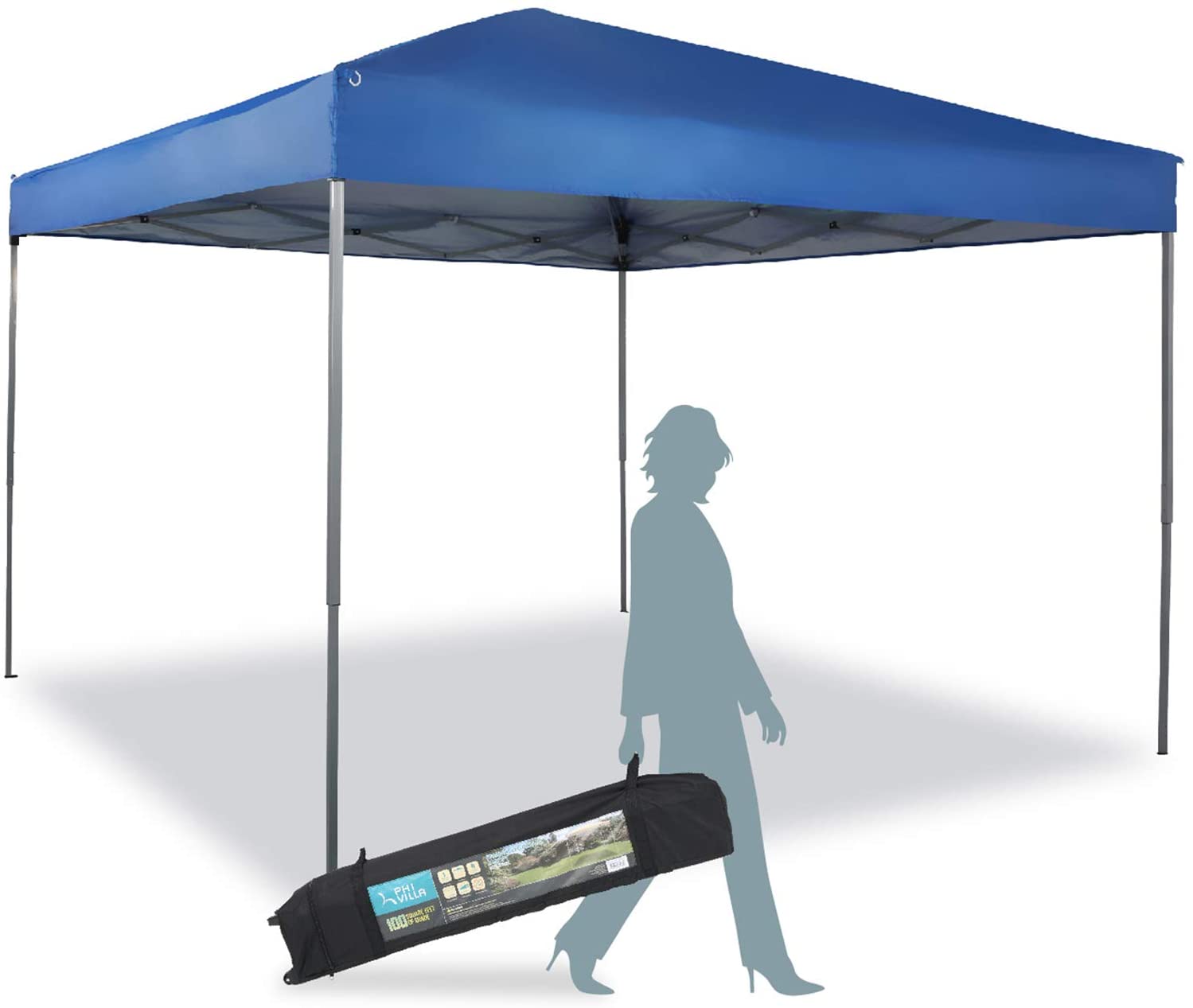 10'x10' Striaght Leg Canopy, Blue