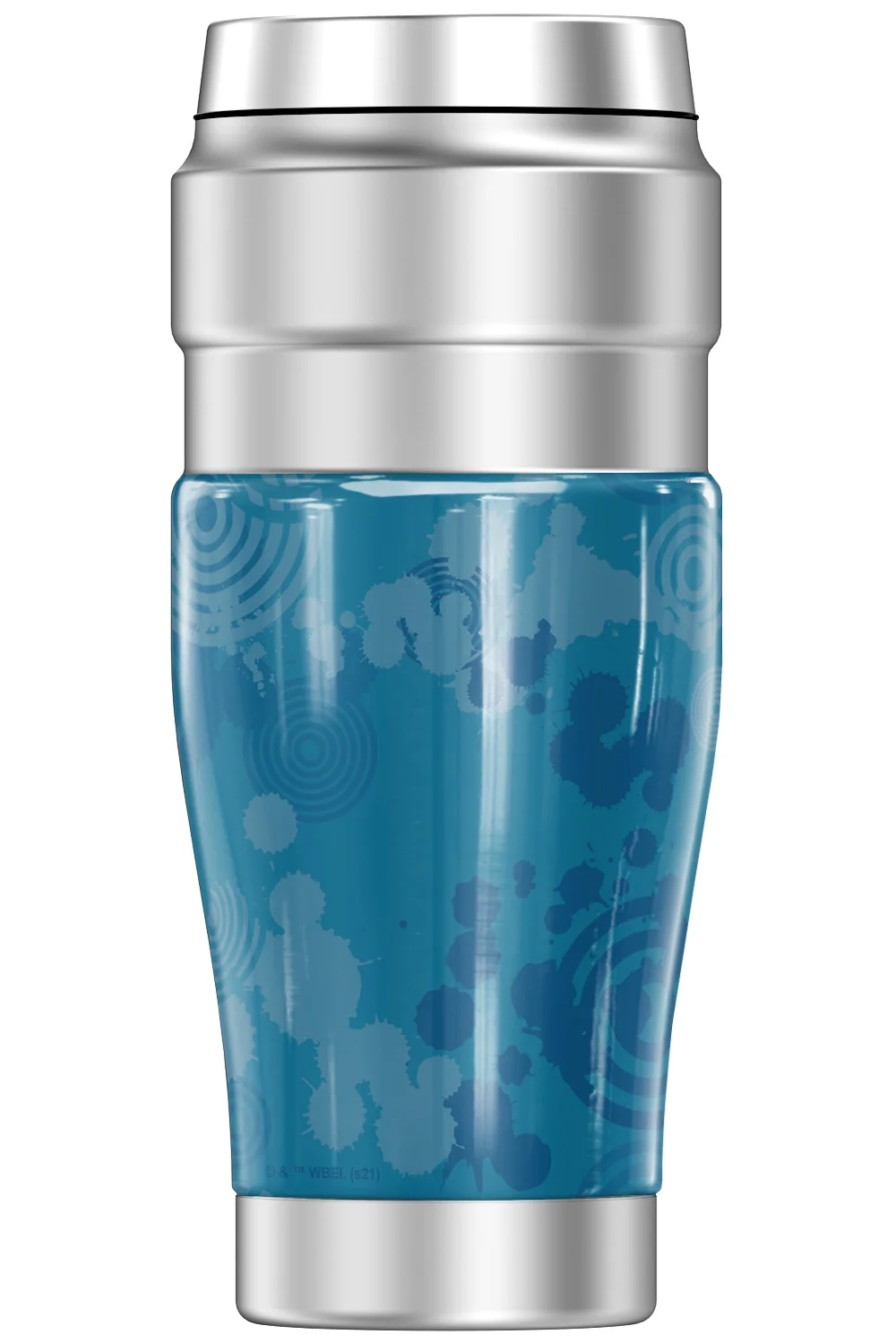 Looney Tunes Marvin Martian Circle Pattern THERMOS STAINLESS KING Stainless Steel Travel Tumbler, Vacuum insulated & Double Wall, 16oz