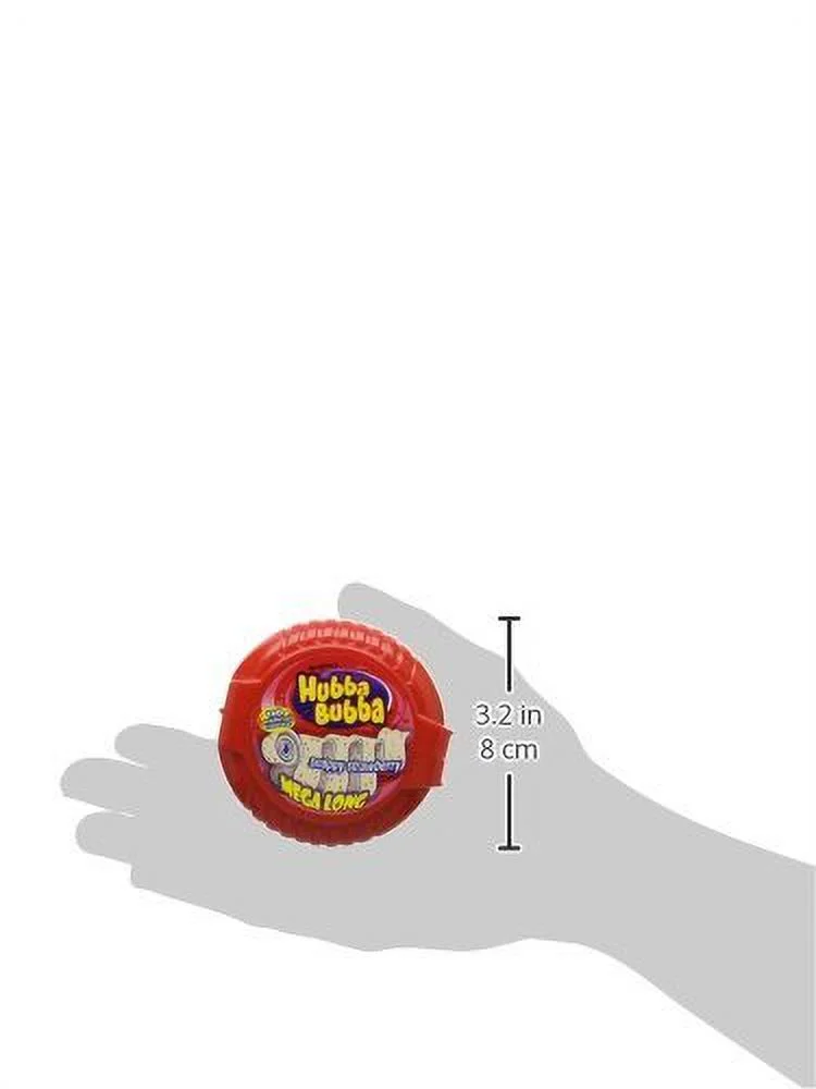 Wrigley'S Hubba Bubba Snappy Strawberry Mega Long Chewing Gum, 3 X 56 G