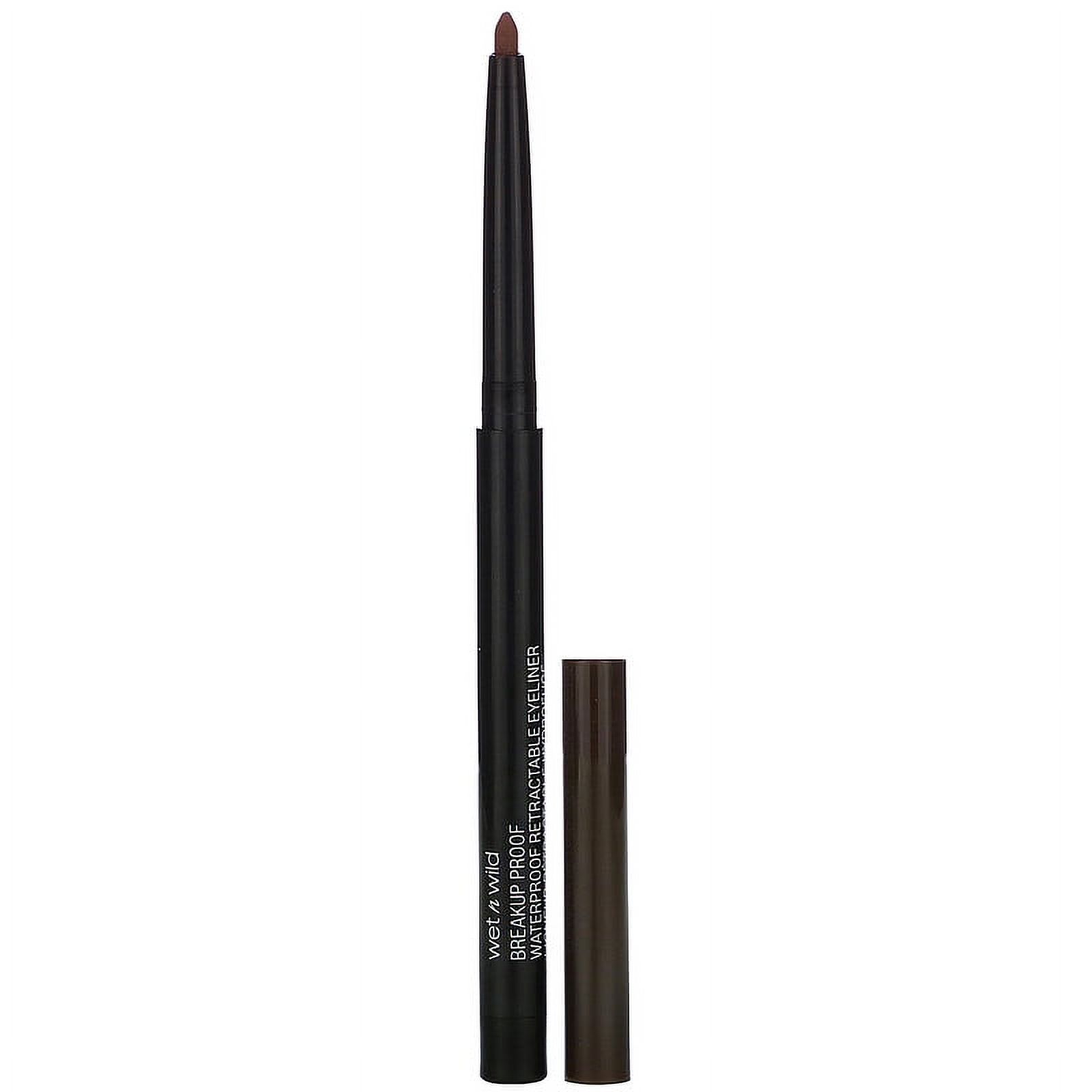 Wet n Wild, Breakup Proof Retractable Gel Eyeliner, Black Brown, 0.008 oz (0.23 g) Pack of 3