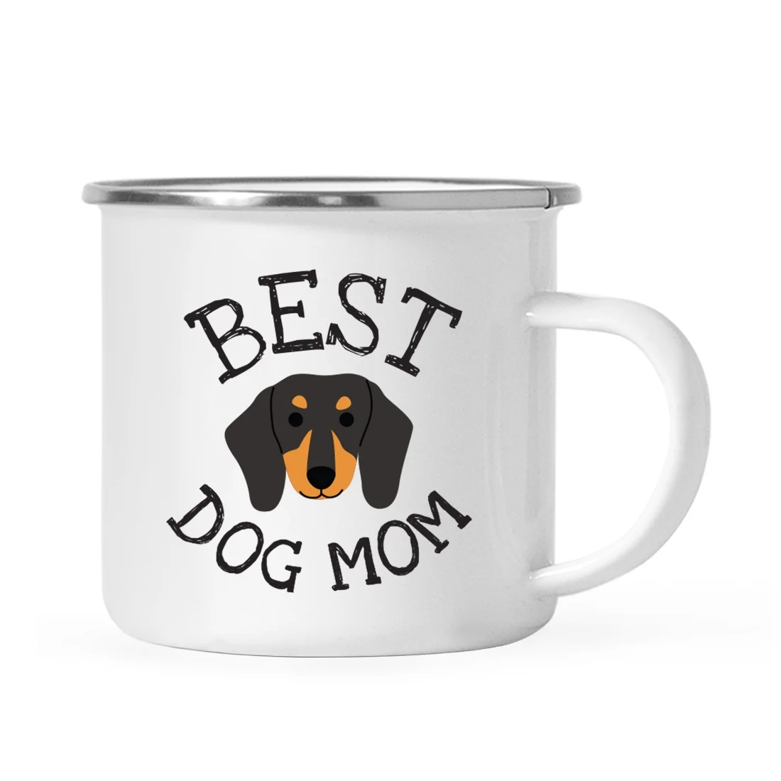 Koyal Wholesale Best Dog Mom Stainless Steel Campfire Mug Dachshund, Dog Graphic