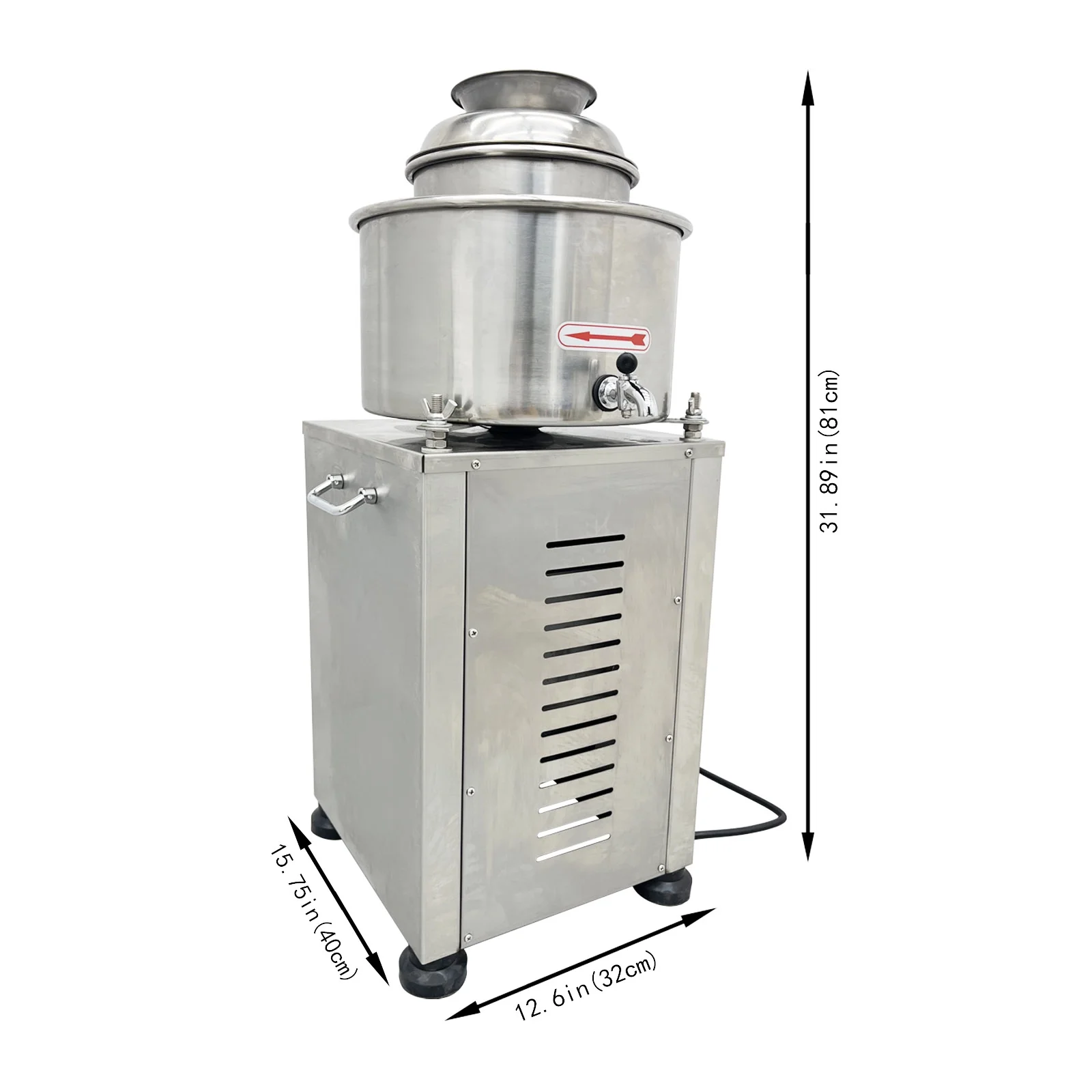 INTSUPERMAI Electric Meat Paste Meat Puree Beating Machine Stainless Steel