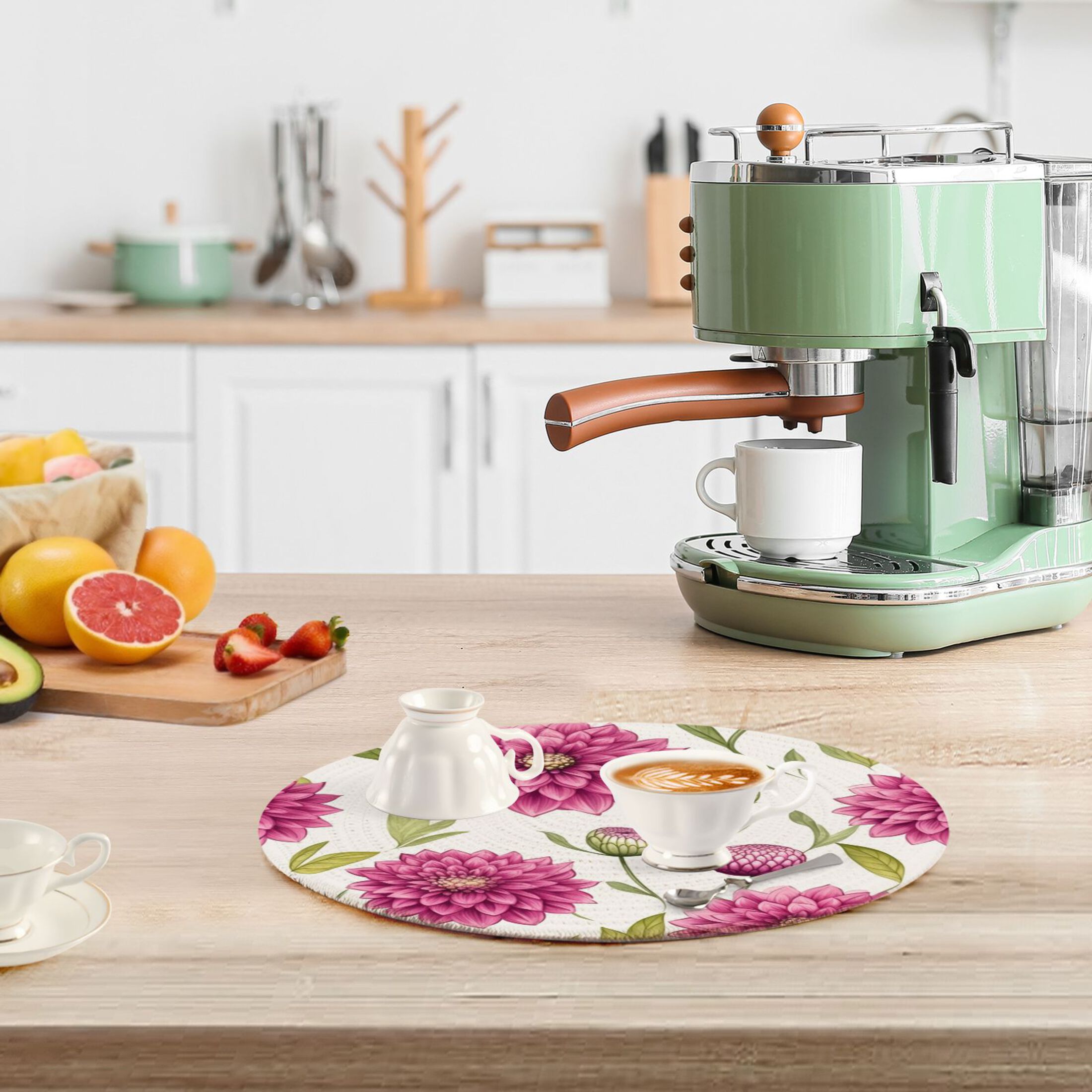 Blooming Flowers 3 PCs Pot Holders Trivets Kitchen 15