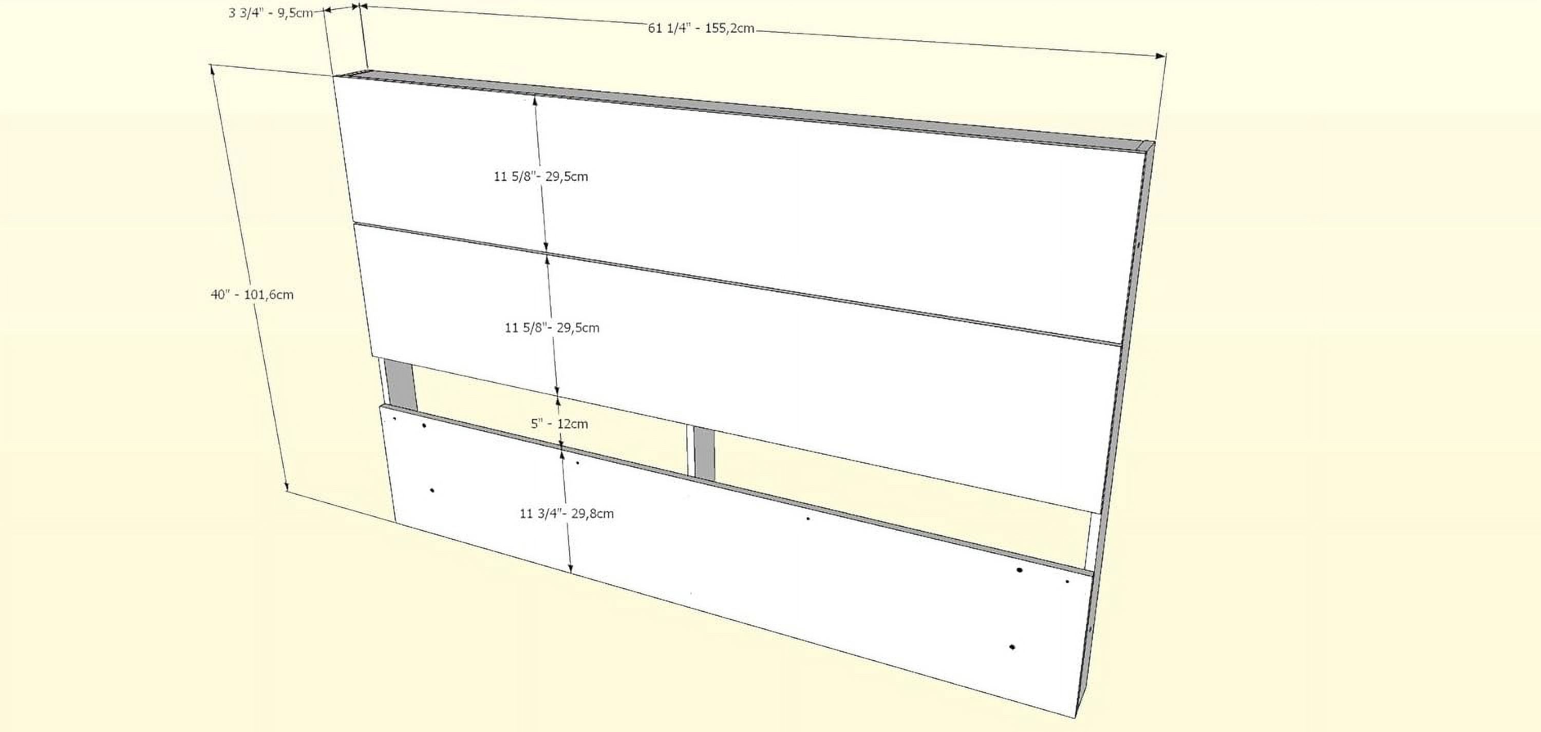 365944 Panel Headboard
