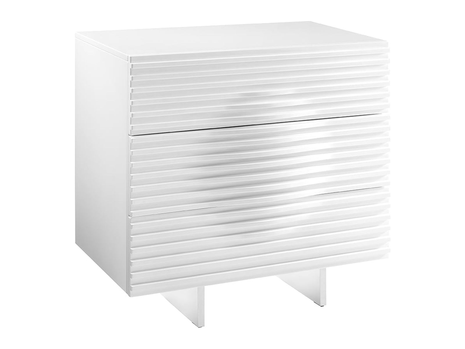 Casabianca Furniture Modern Moon Engineered Wood Dresser in White