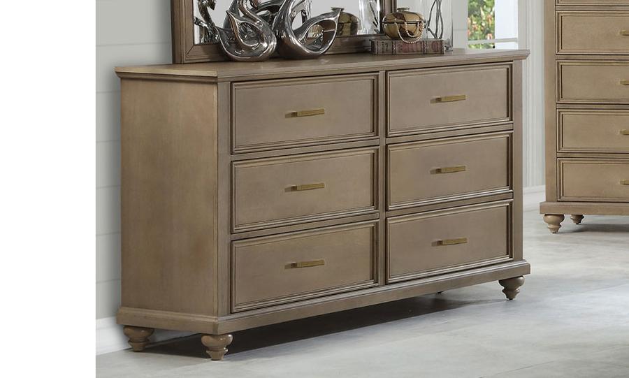 Devon & Claire Carly Traditional Wooden Dresser, Brown