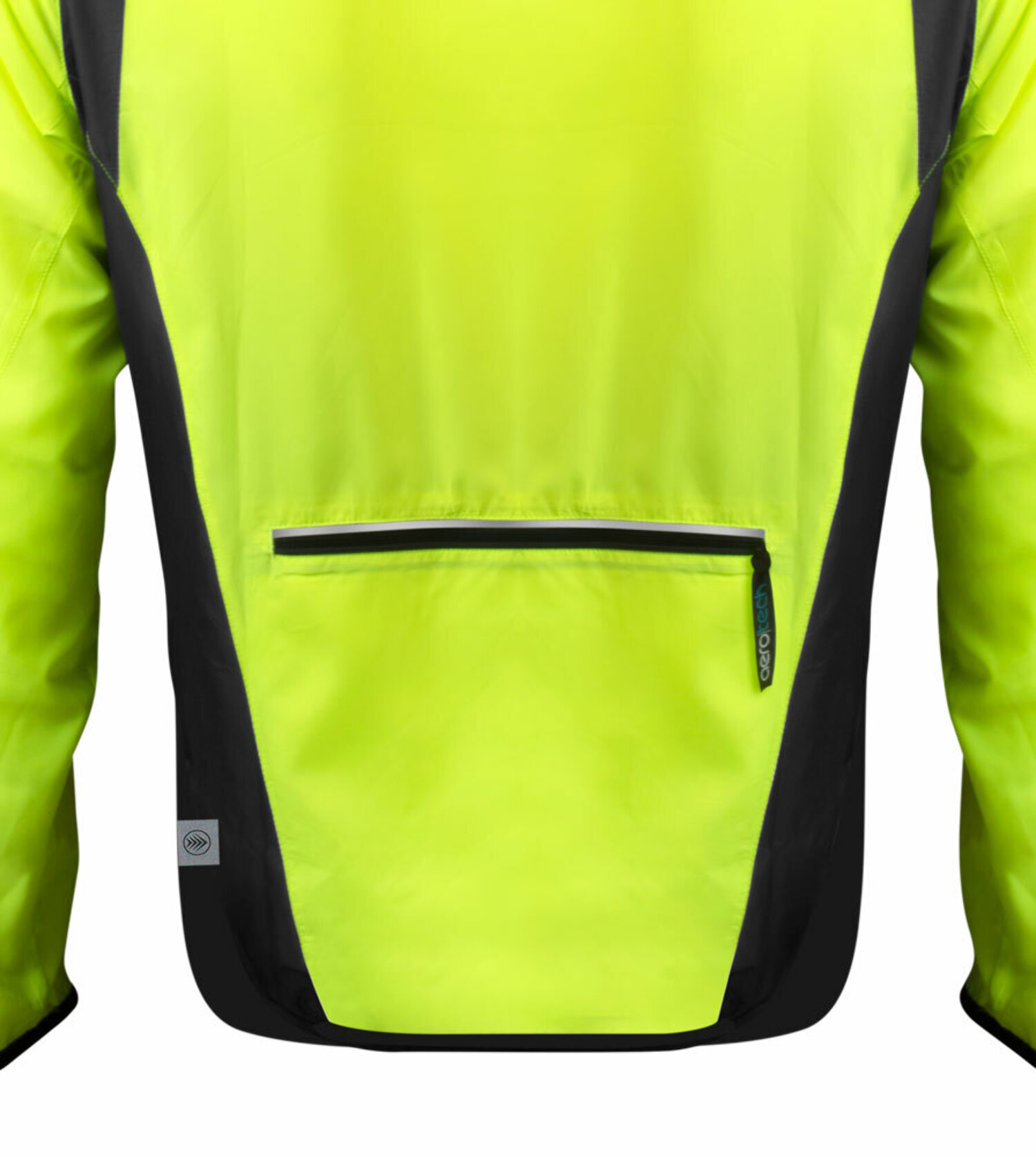 Aero Tech Men's Windproof Packable Safety Jacket - High Visibility Windbreaker
