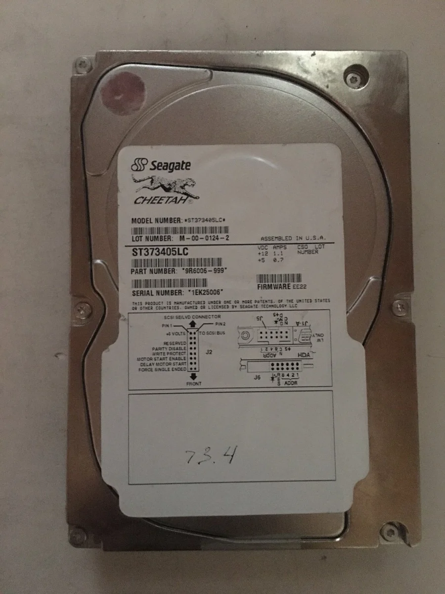 HDD, 73.4GB, ST373405LC P/N 9R6006-999,(73.01)