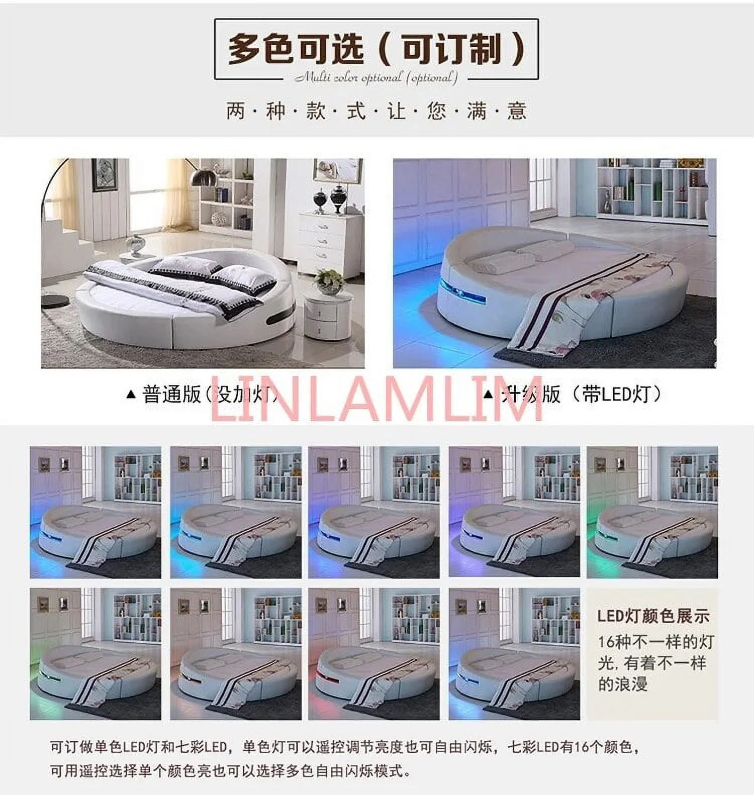 Smart bed frame camas bedroom set furniture кровать двуспал&