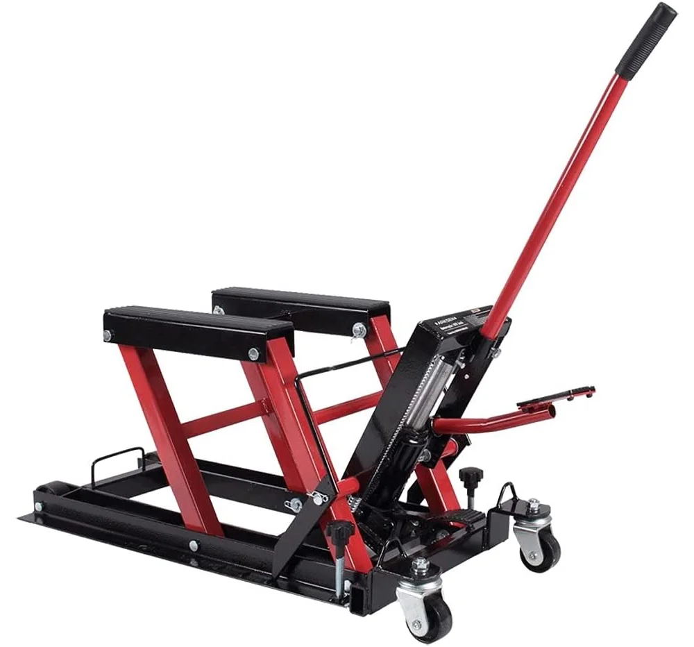 INTSUPERMAI Motorcycle Workbench Hydraulic Lift Jack Garage Repair Tool