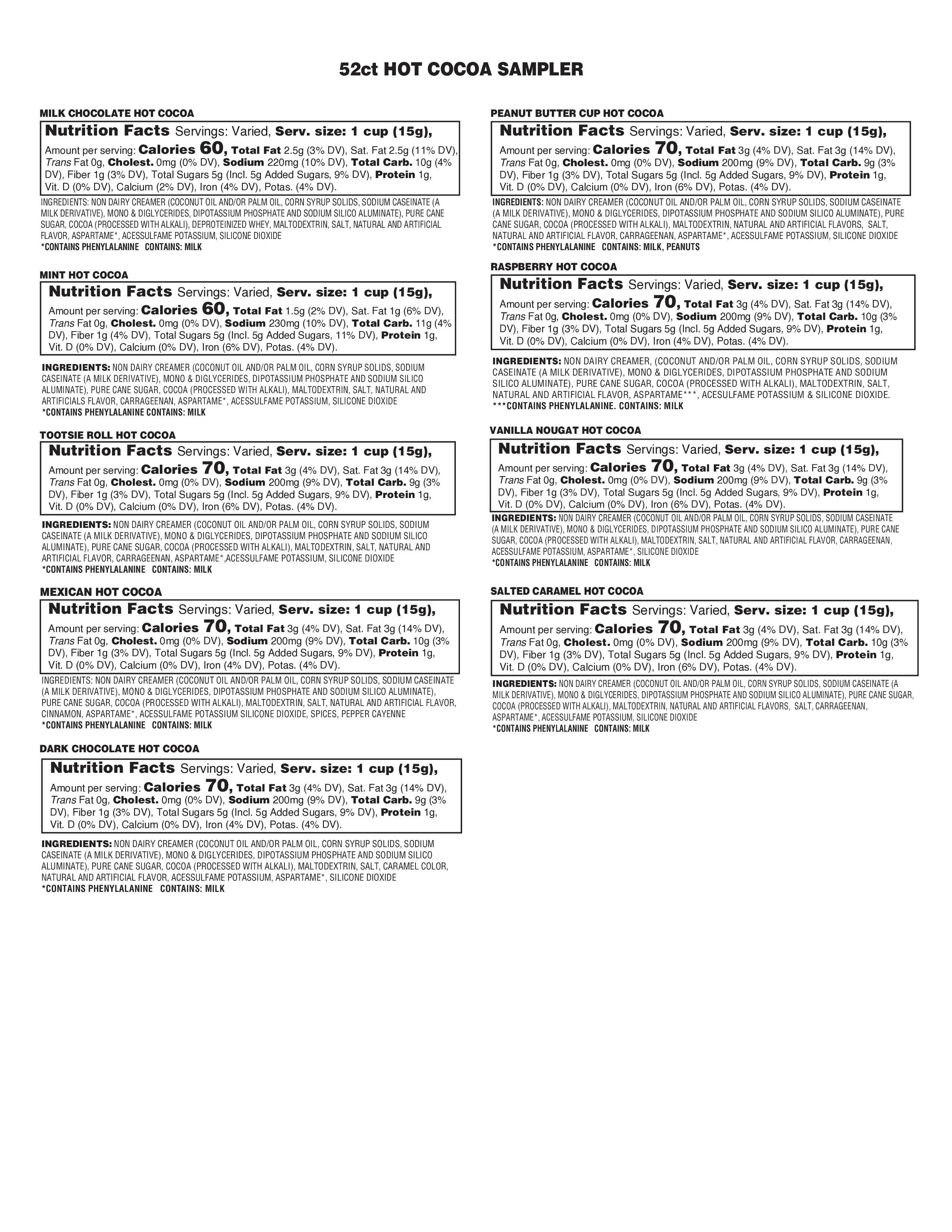 Two Rivers Coffee Chocolate Hot Cocoa Pods, 2.0 Keurig  K-cup Pods, 52 Count