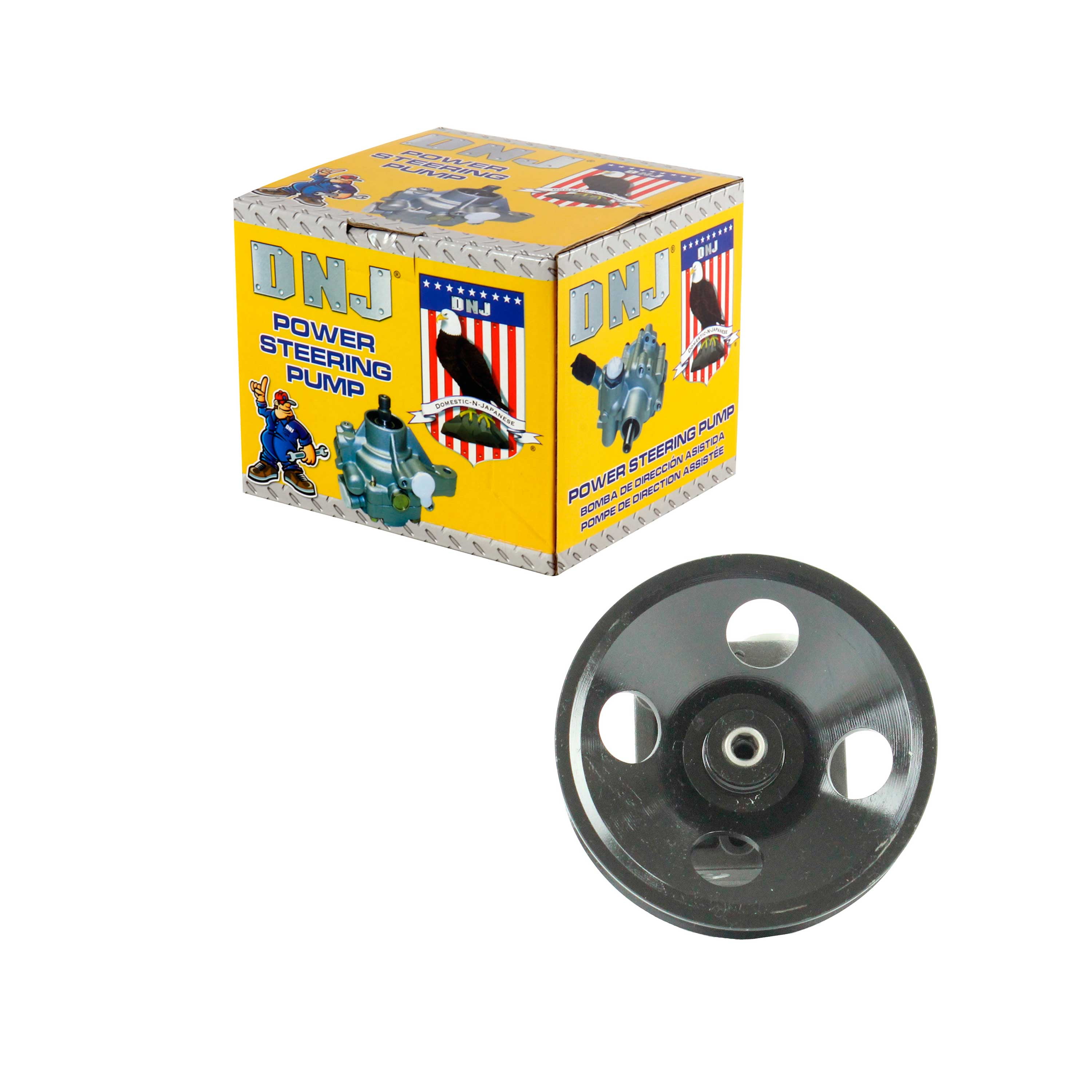 DNJ PSP1231 Power Steering Pump Fits Cars & Trucks 2002-2009 Volv L5, L6 2.5L, 2.9L DOHC 20V, 24V (B5254T2, B5254T4, B6294T)