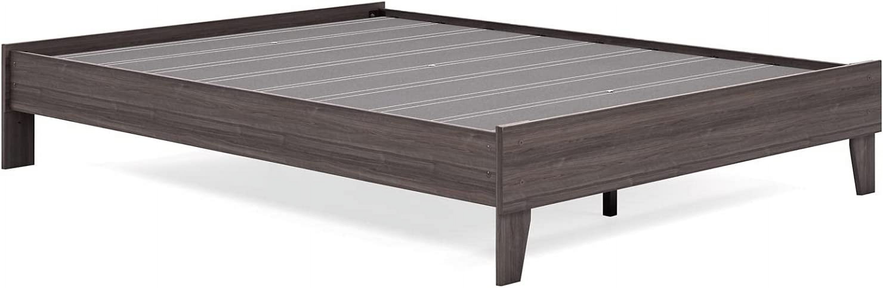 JIAH Shawburn Casual Farmhouse Platform Bed Frame, Full, Whitewash